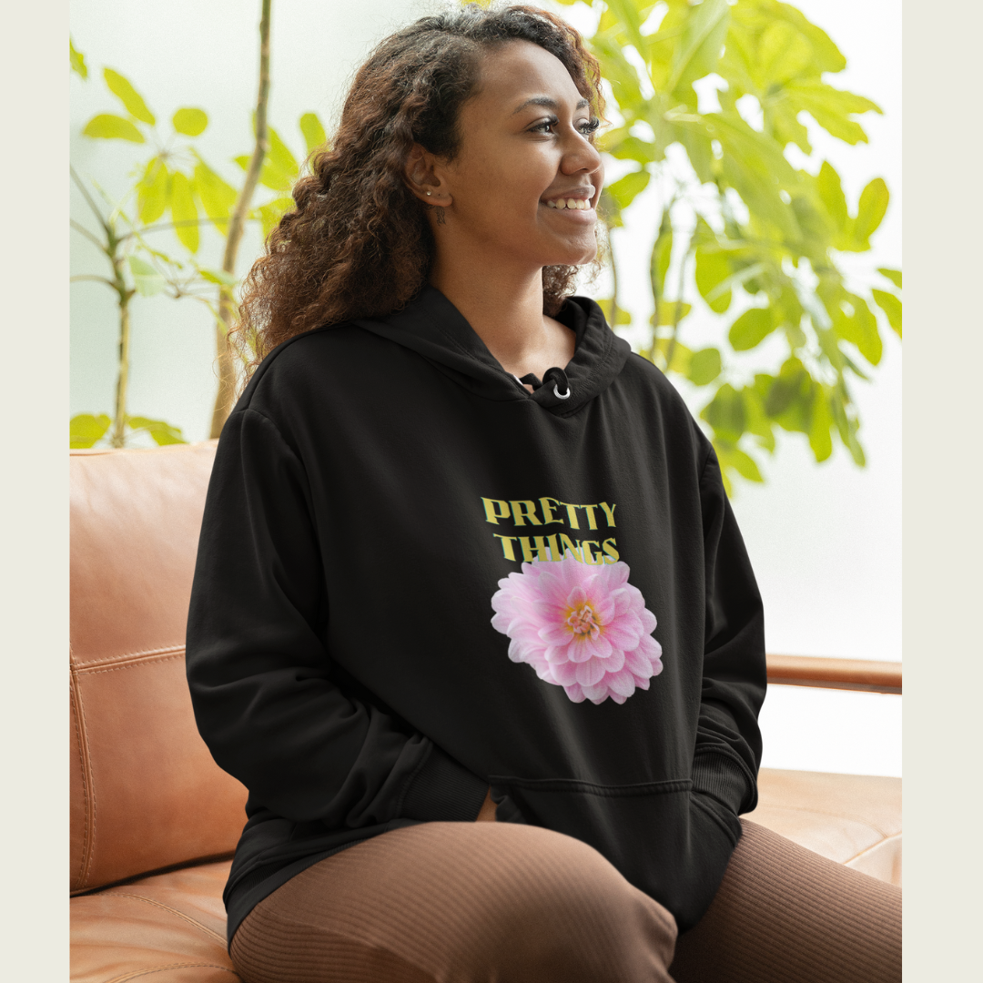 Pretty Things Pink peony hoodie gift