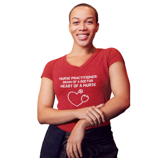 V NECK TEE GIFT FOR NURSE PRACTITIONER