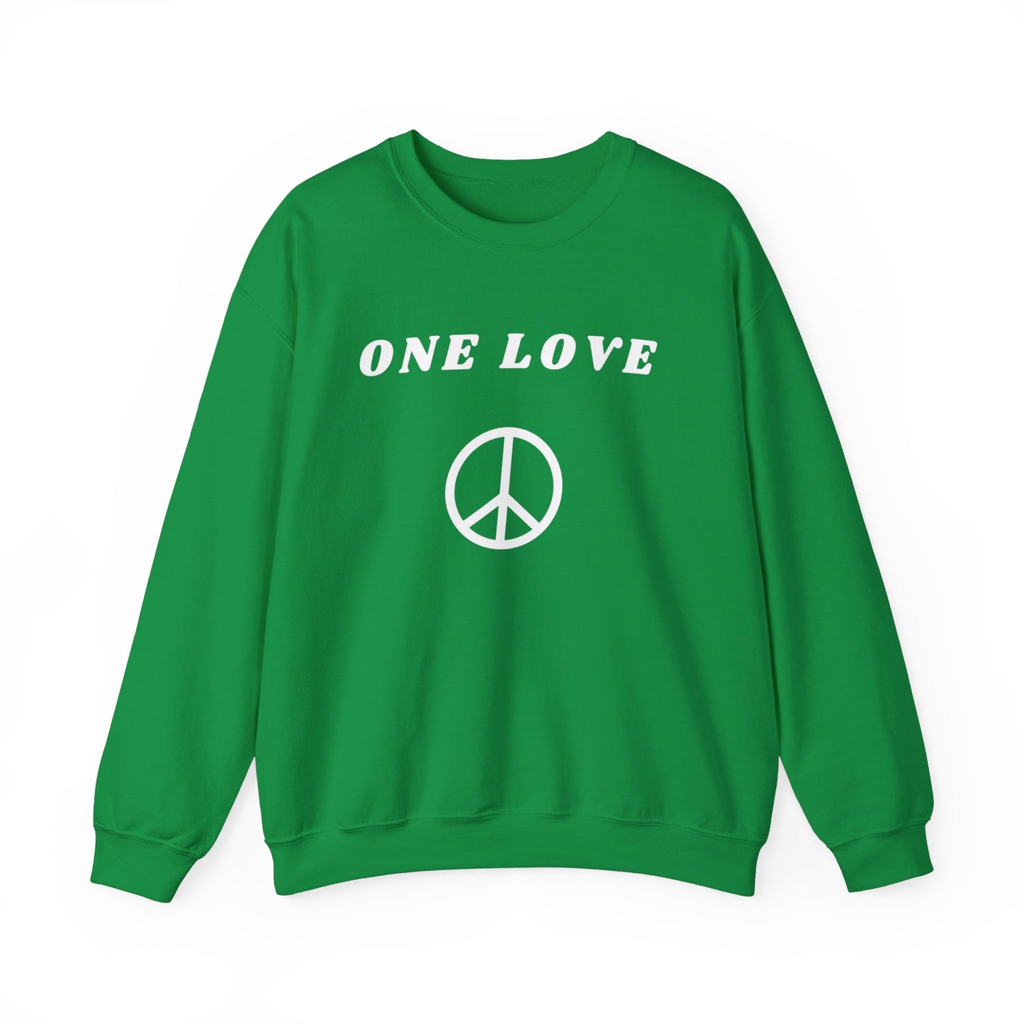 ONE LOVE PEACE CREWNECK SWEATSHIRT GIFT