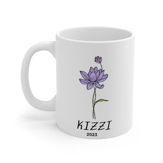 Birth Month flower mug (July)