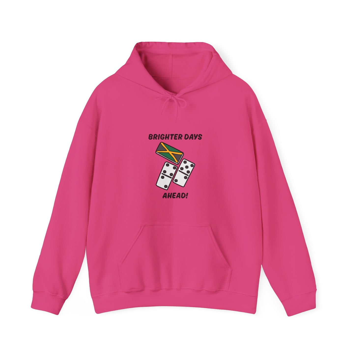 Brighter Days Ahead Hoodie Jamaican Flag Dominoes Graphic