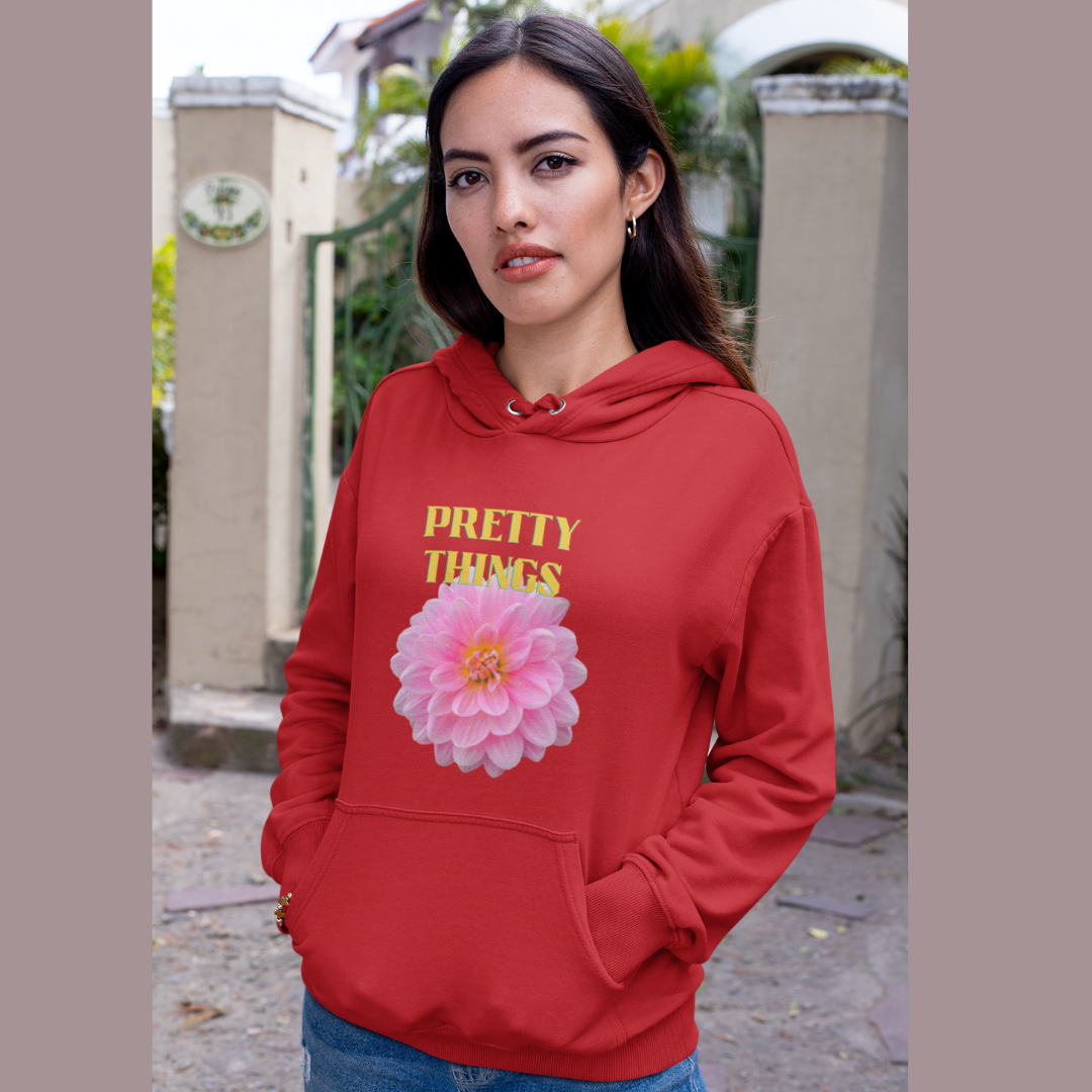 Pretty Things Pink peony hoodie gift