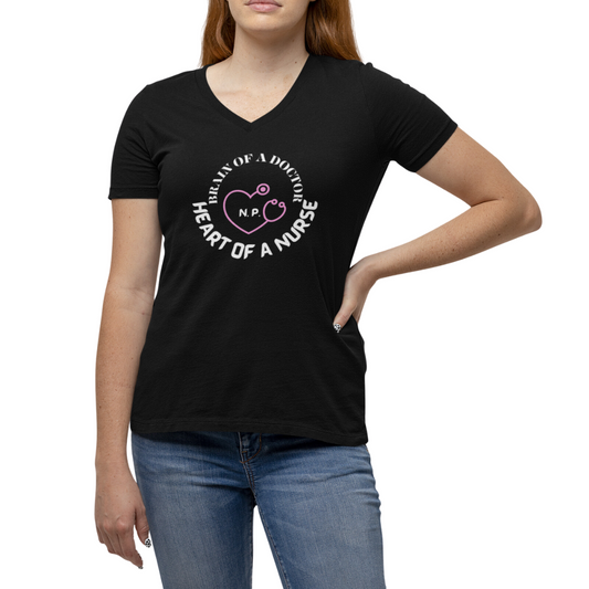 UNISEX V NECK T SHIRT GIFT FOR NURSE PRACTITIONER