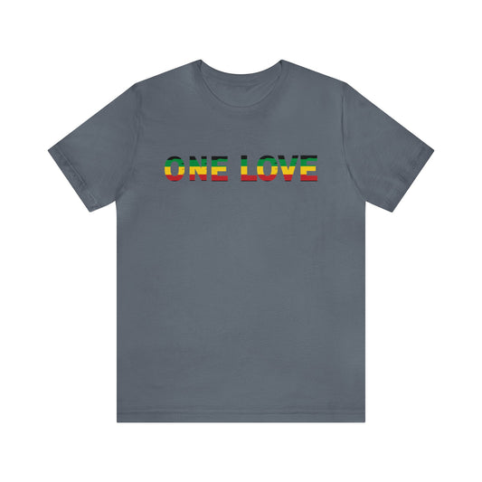 ITES COLORS ONE LOVE STATEMENT CREWNECK T SHIRT