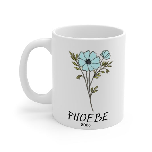 Birth Month flower mug (October)