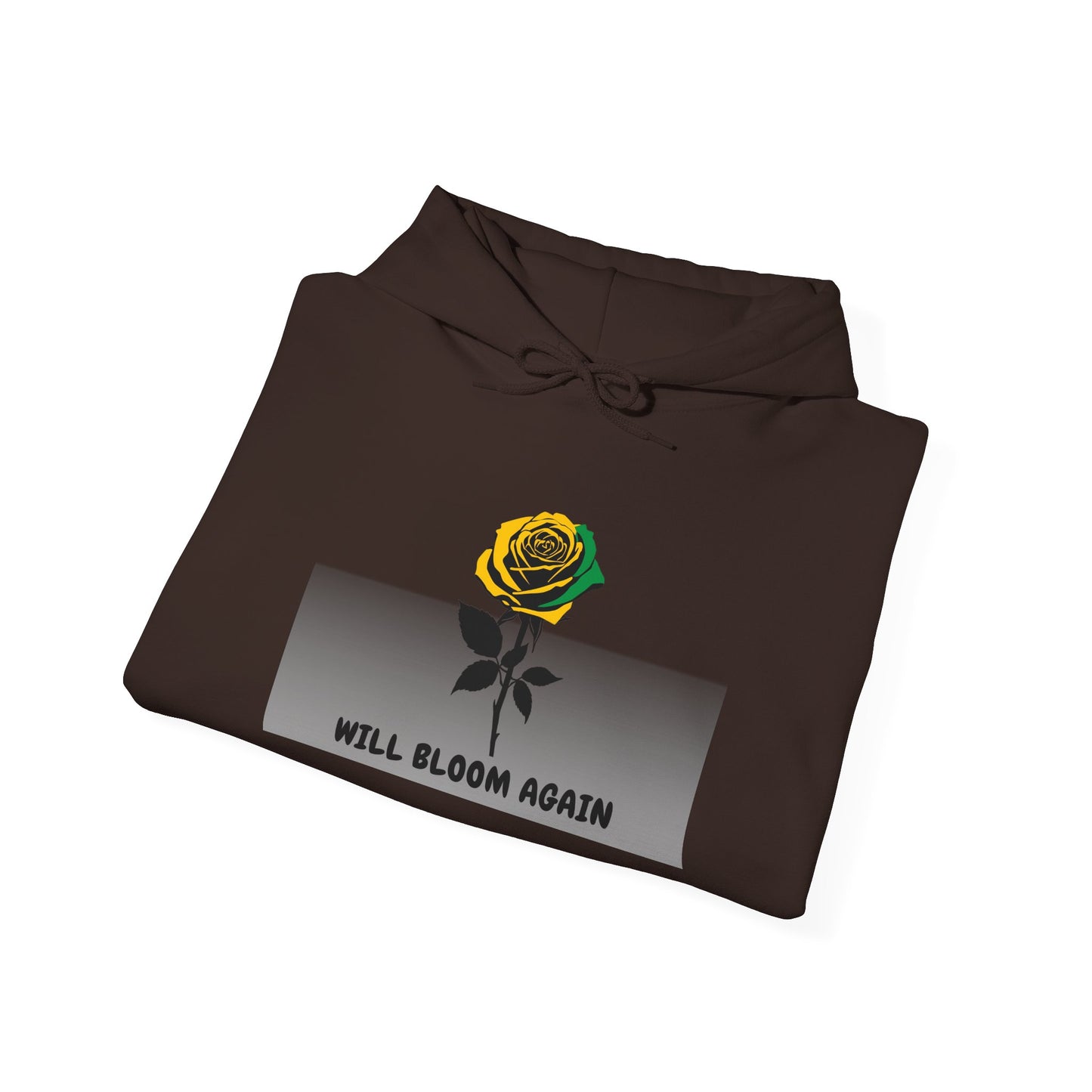 Will Bloom Again Inspirational Flower Comfort  Hooded Pullover
