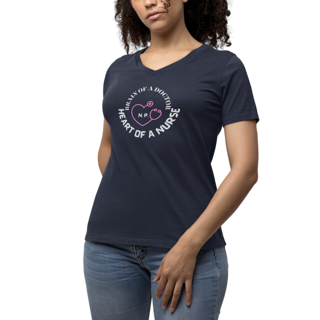 UNISEX V NECK T SHIRT GIFT FOR NURSE PRACTITIONER