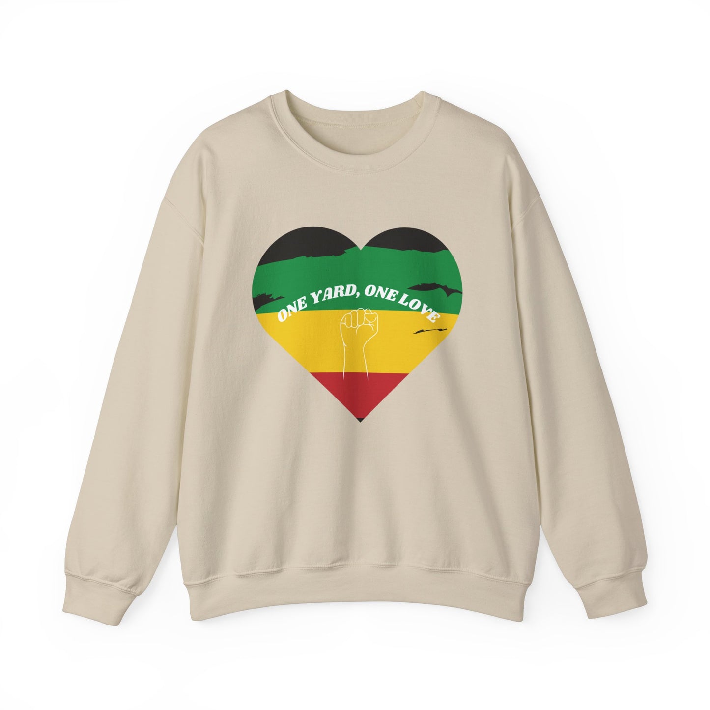 ONE YARD ONE LOVE POWER GRAPHIC ART SWEATSHIRT