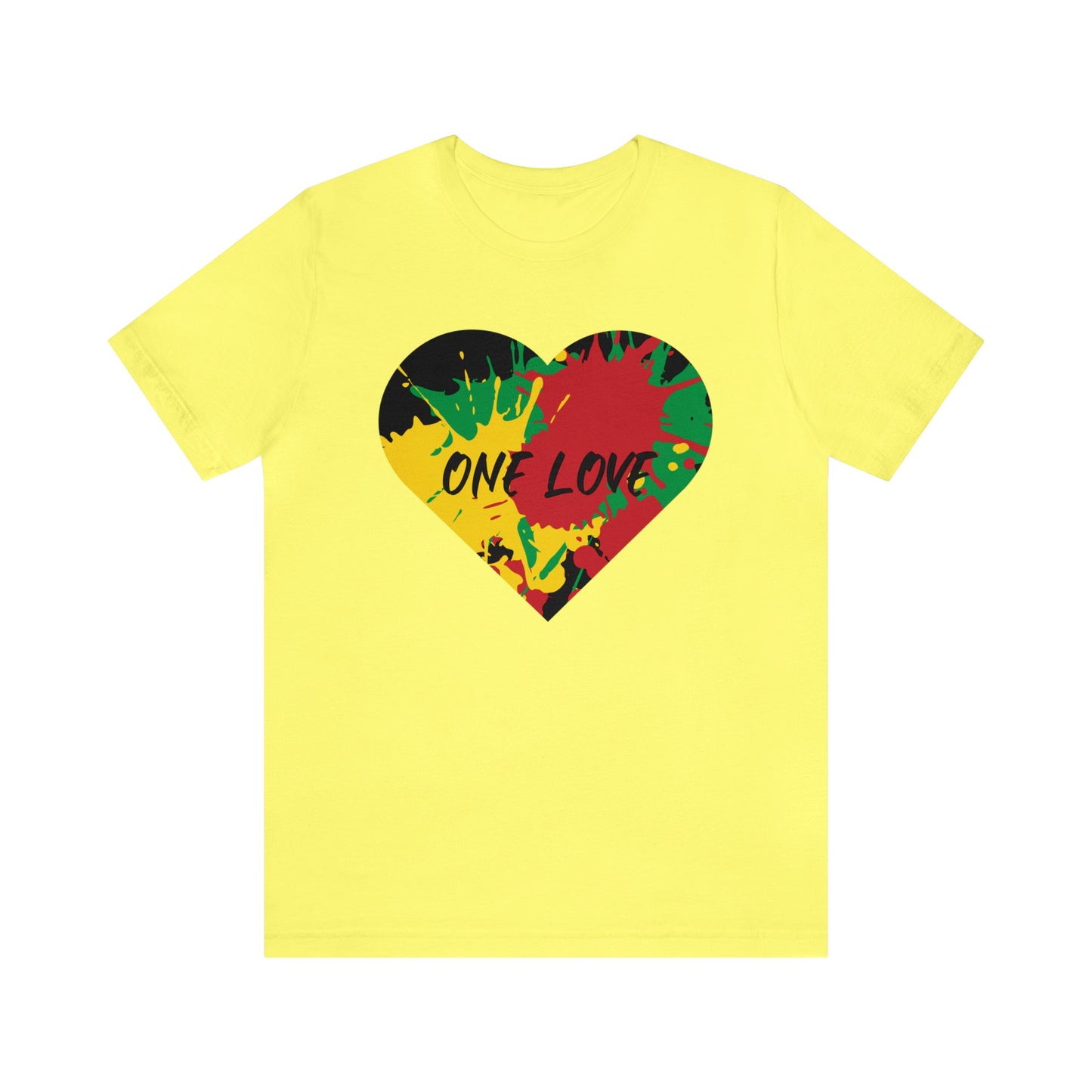 ONE LOVE GRAPHIC ROOTS ART DESIGN TEE SHIRT