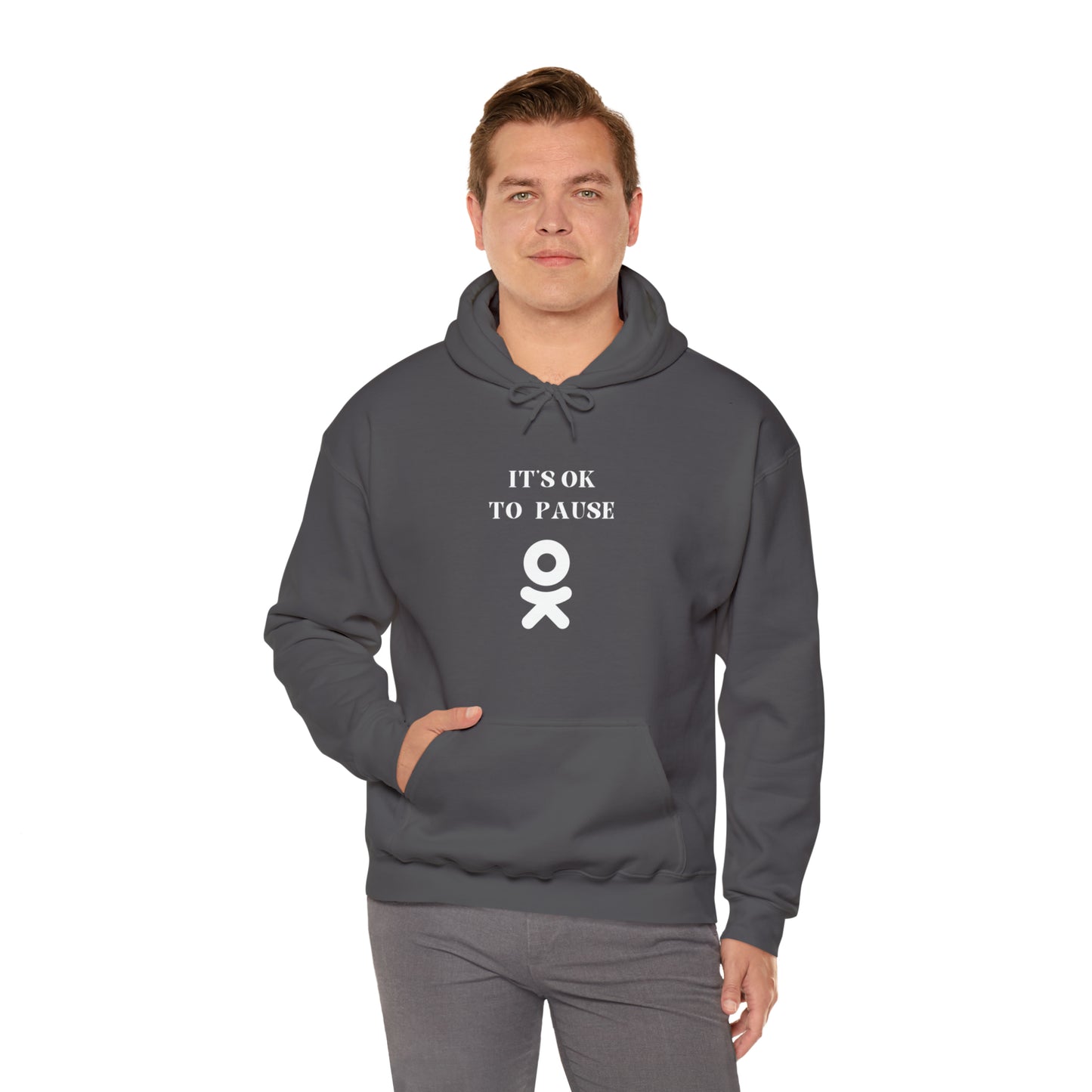 It's ok to pause hooded sweatshirt gift  inspirational words  hoodie gift to encourage. sweatshirt gifts for friends