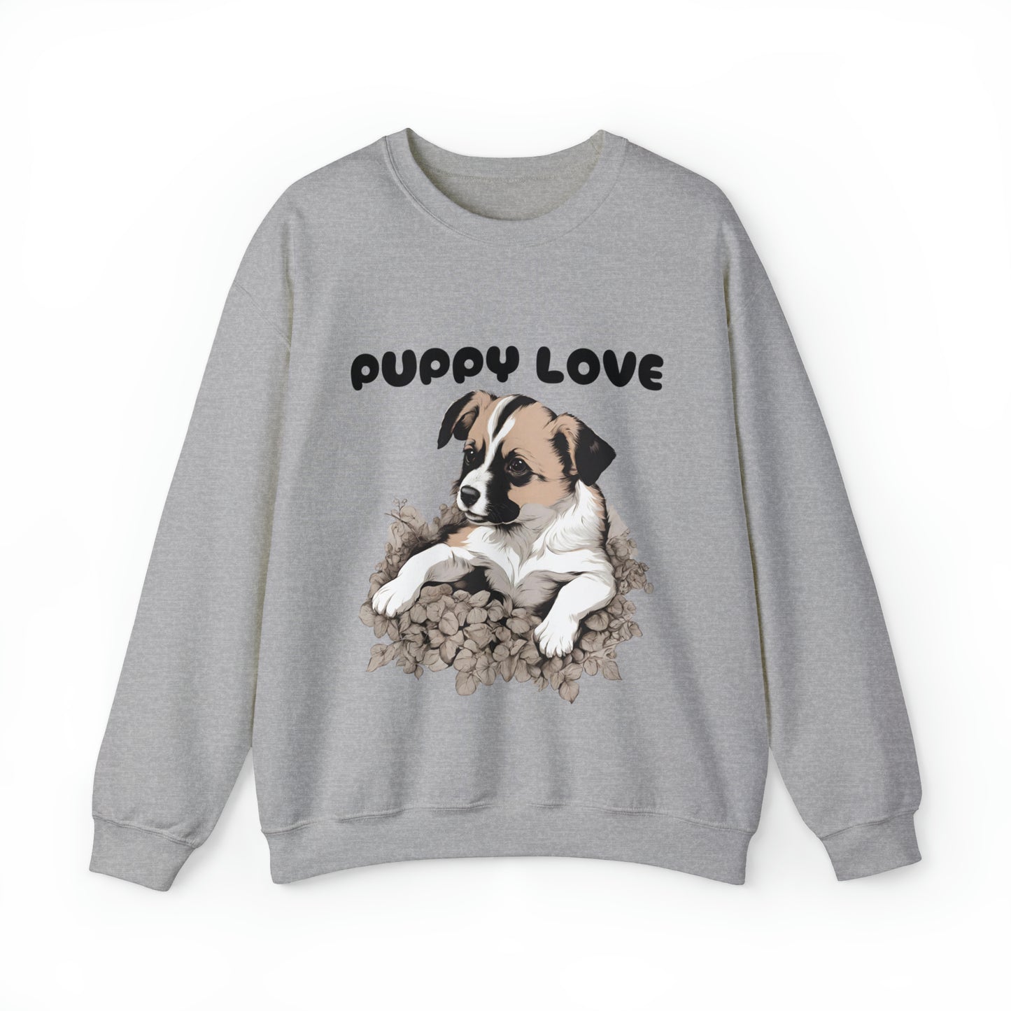 Puppy Love Puppy Pic Design Crewneck Sweatshirt