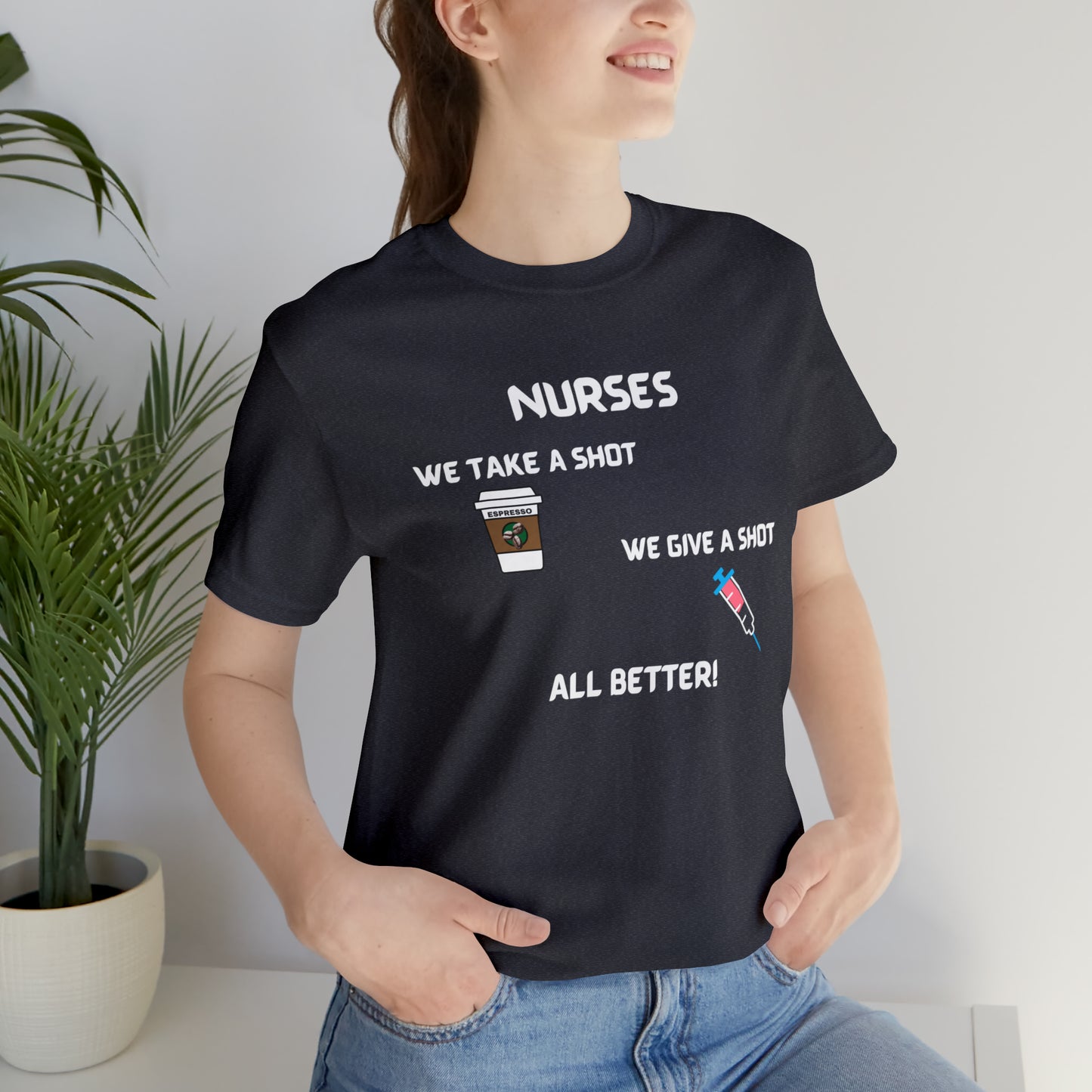 FUN MESSAGE NURSE T SHIRT GIFT