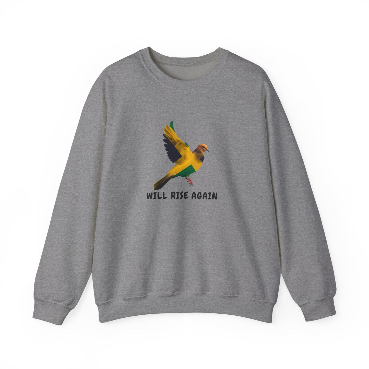 Will Rise Again  Promise to Jamaica— Inspirational Flying Bird Sweatshirt