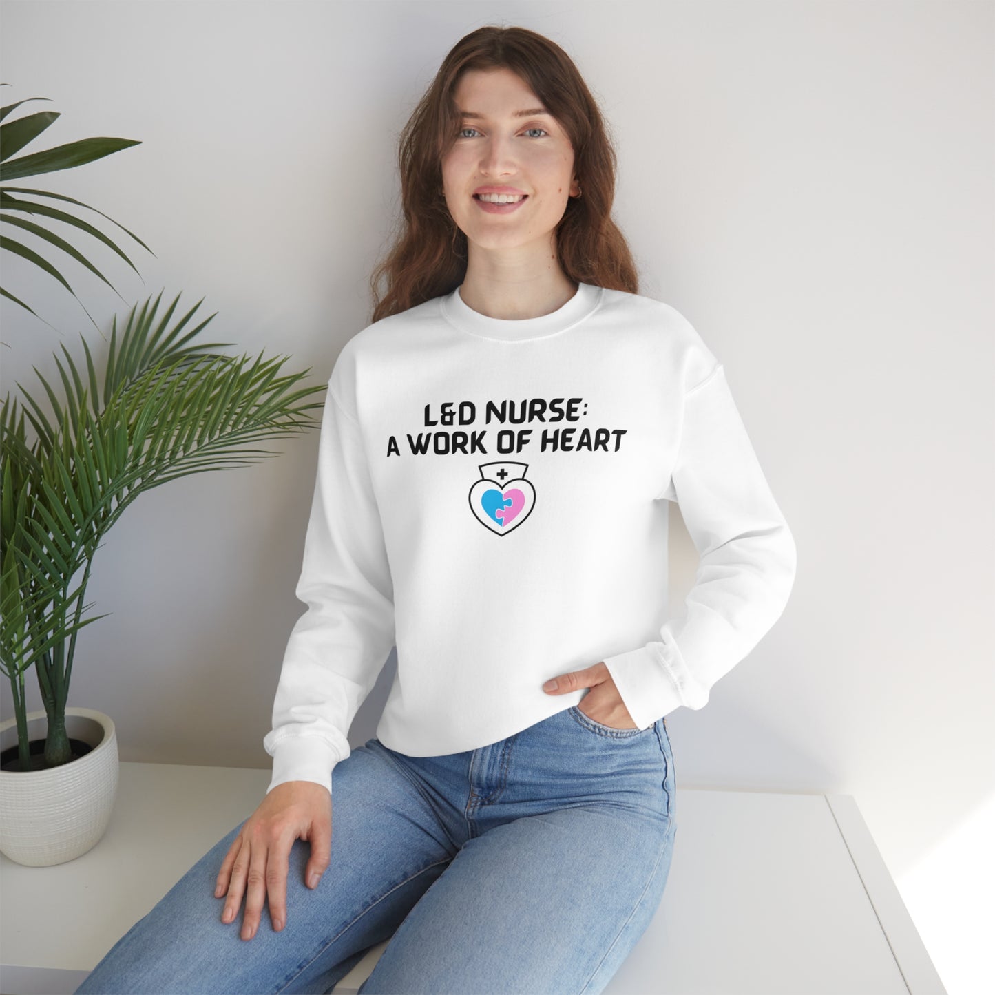 L & D NURSE CREWNECK SWEATSHIRT GIFT