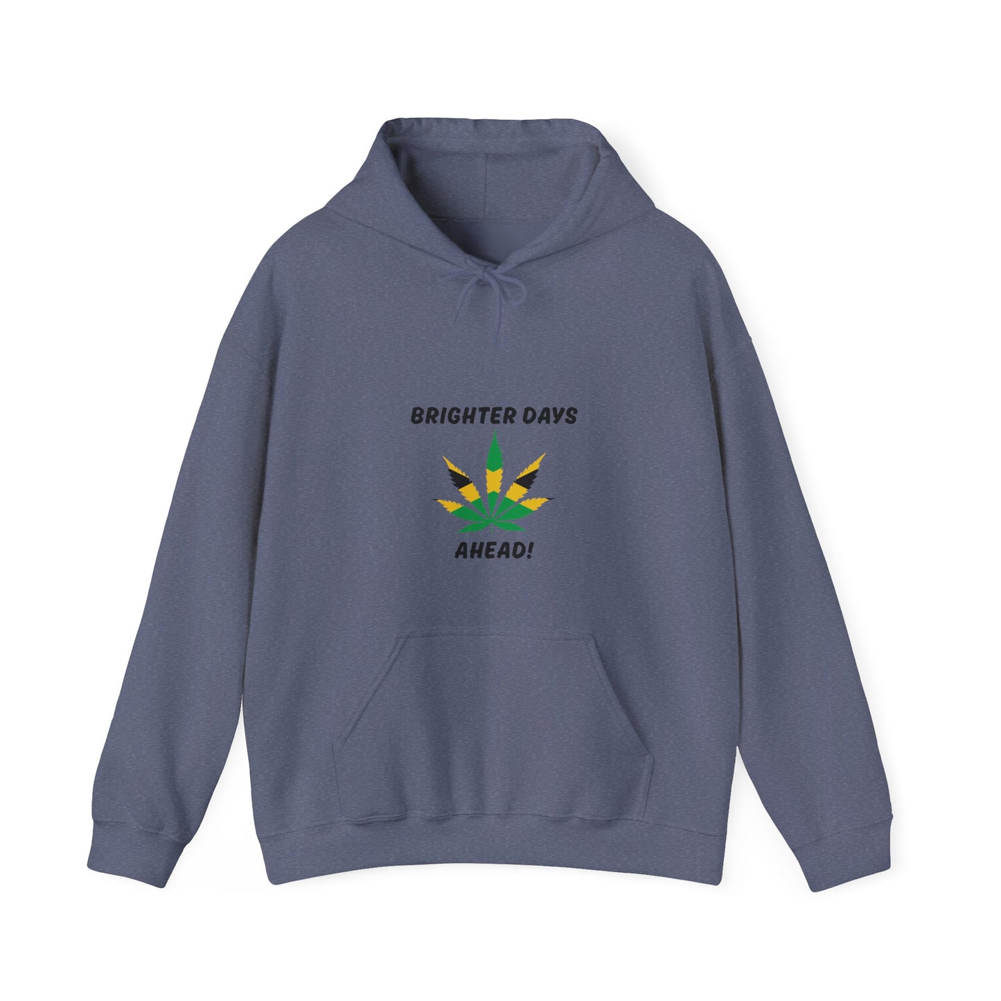 "Brighter Days Ahead!" Jamaica Leaf Graphic Pullover