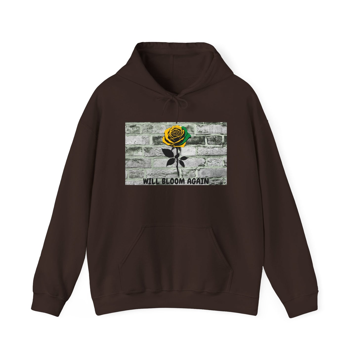 Will Bloom Again Graphic Message of Hope Hoodie A