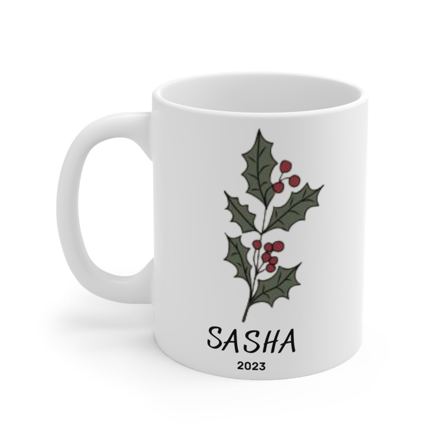 Birth Month flower mug (December)