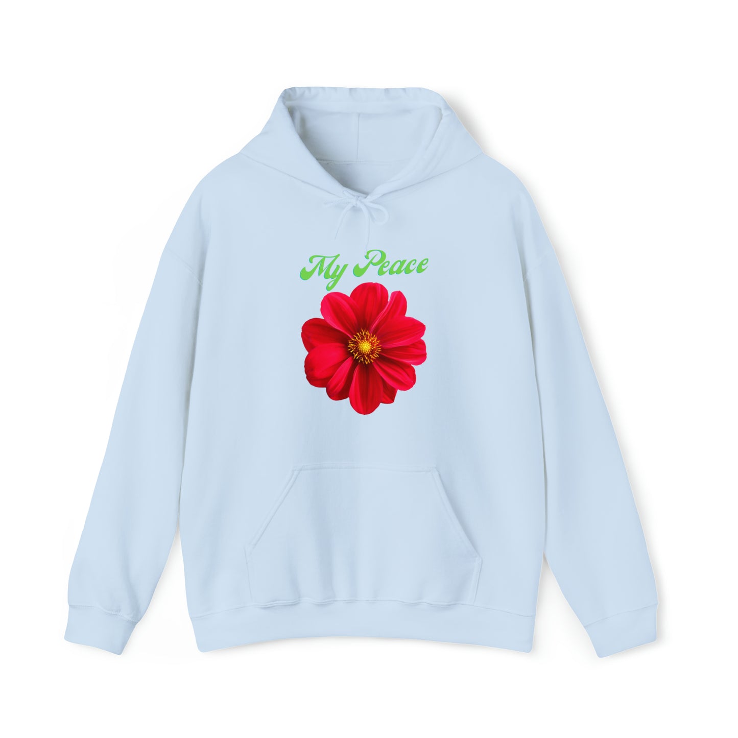 Beautiful red flower statement hoodie