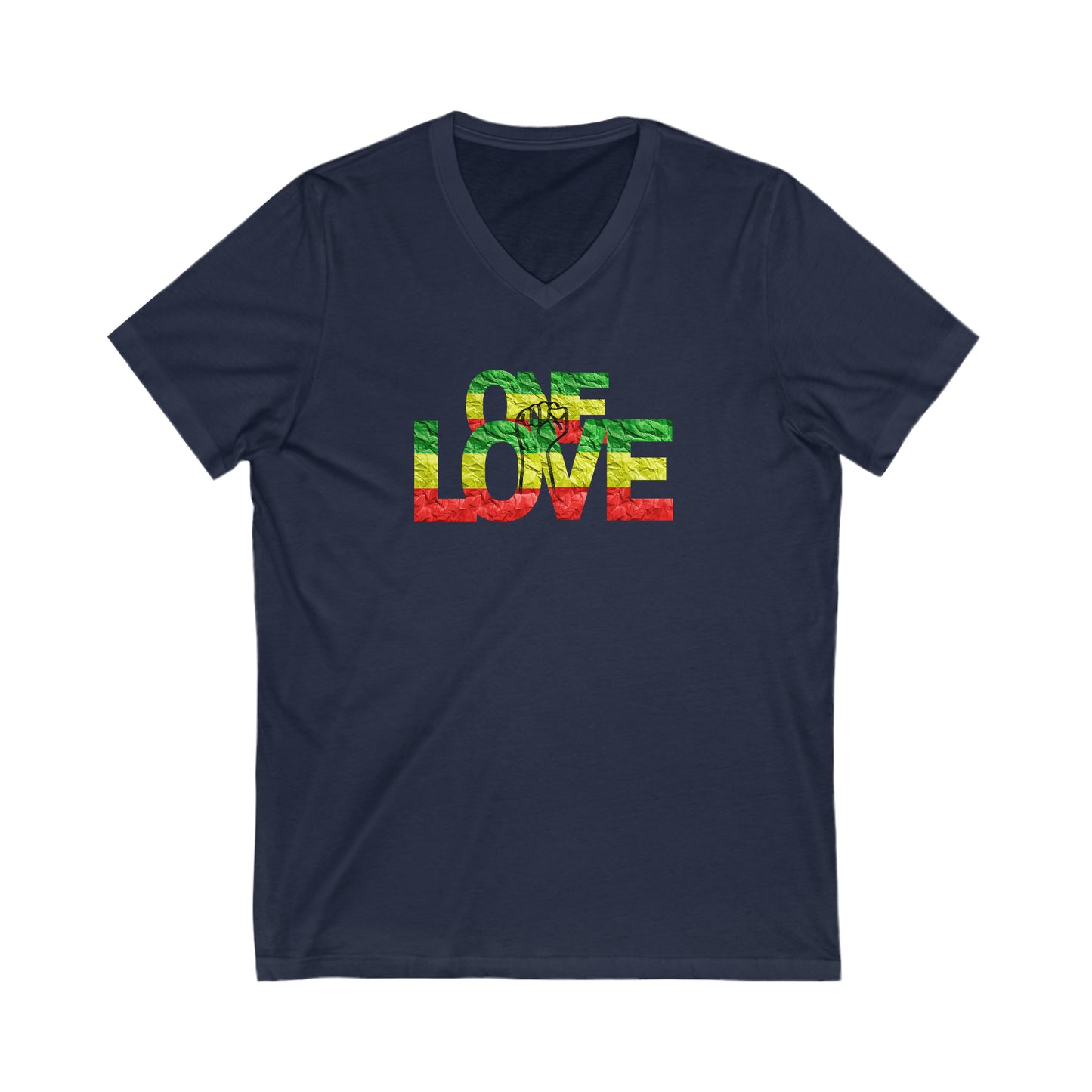 ONE LOVE POWER STATEMENT V NECK T SHIRT GIFT