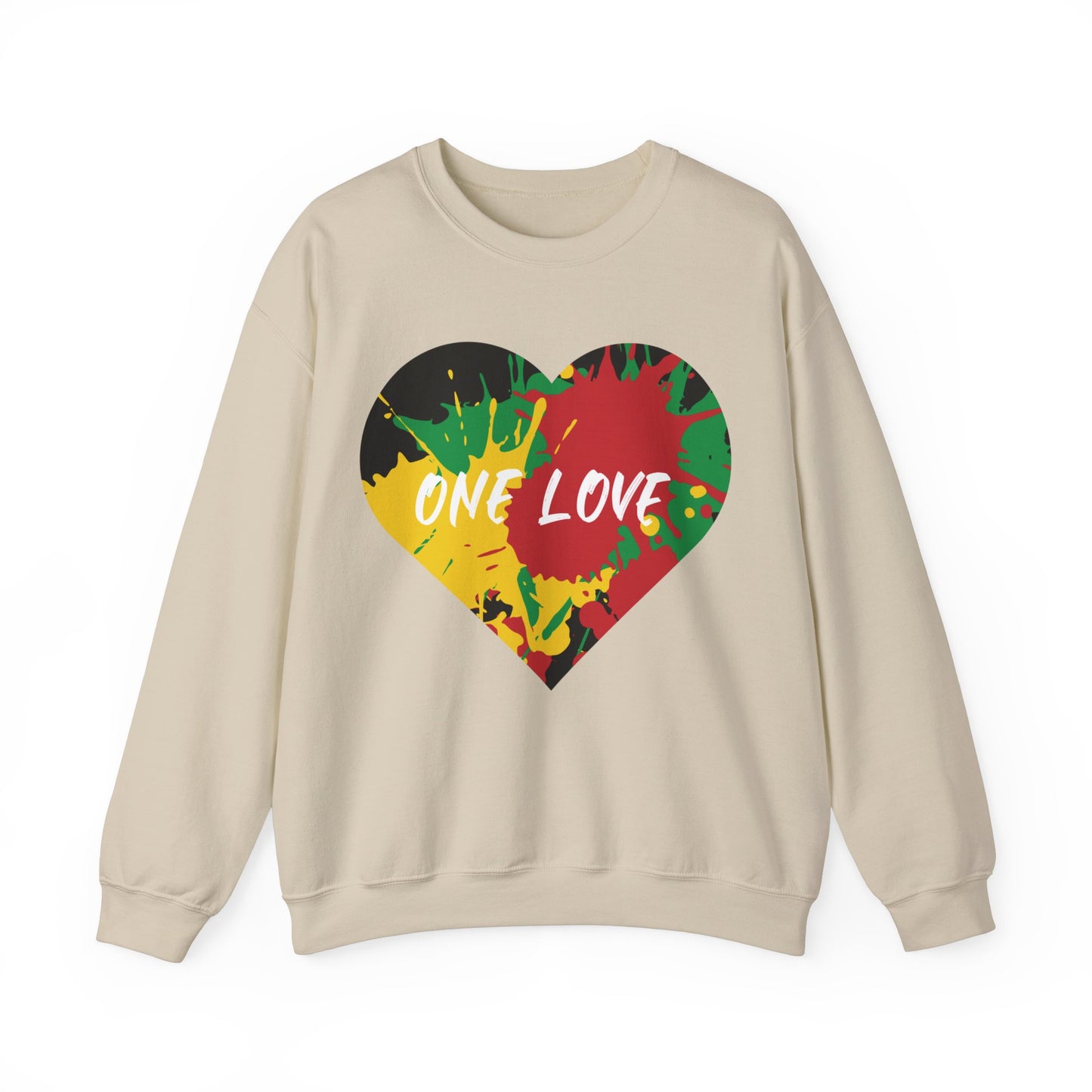 ONE LOVE ROOTS COLOR SPLASH ART SWEATSHIRT