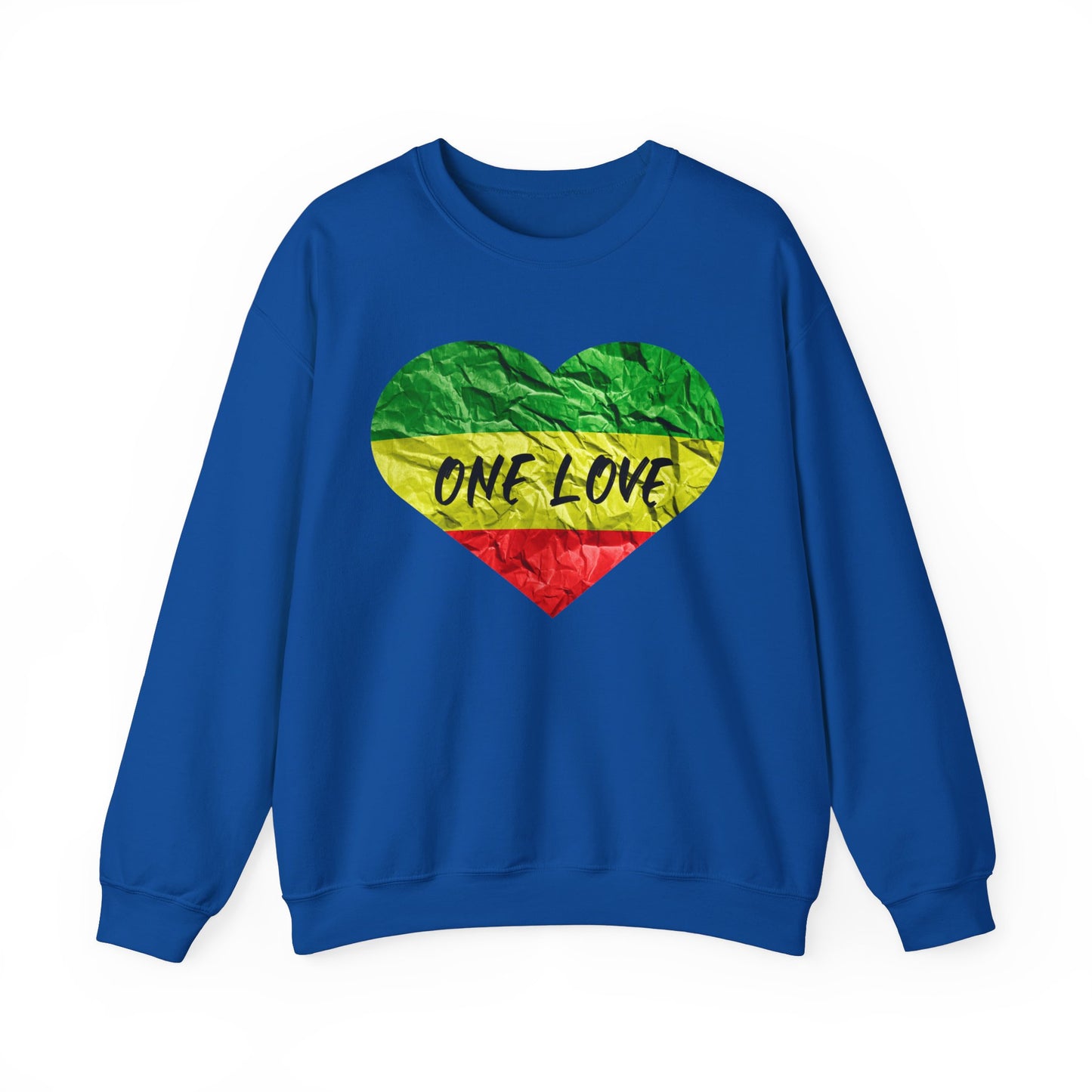 ONE LOVE ROOTS HEART  DESIGN SWEATSHIRT