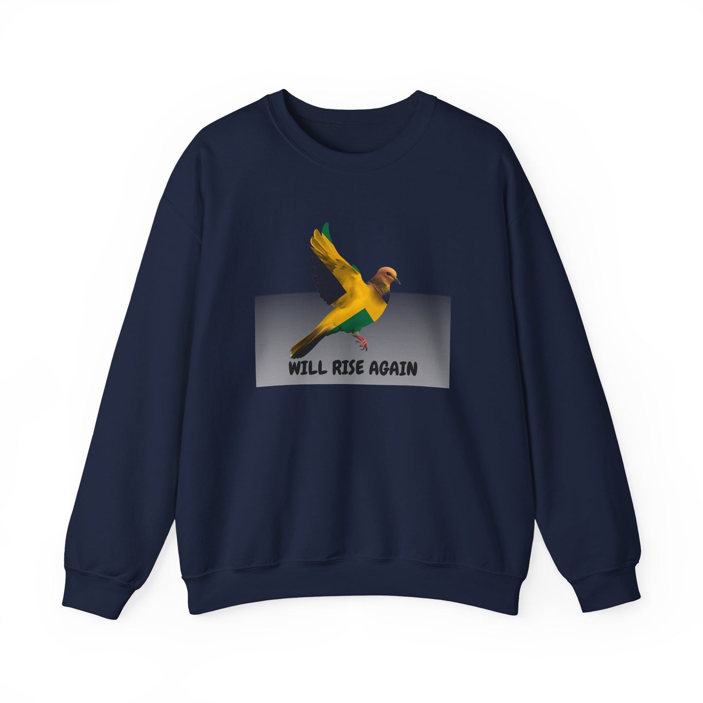 Will Rise Again Sweatshirt  Rising Bird Graphic Crewneck (E G)