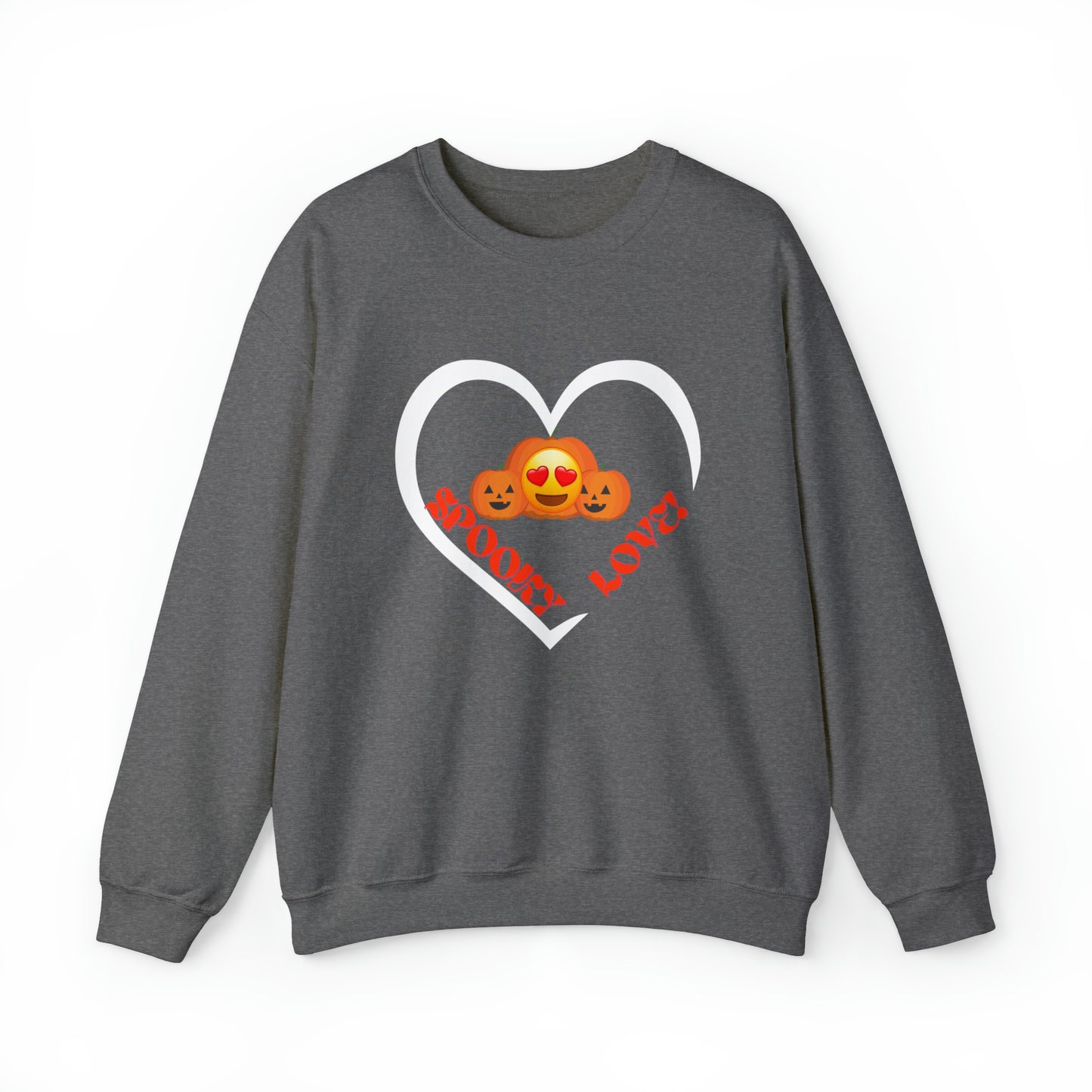 SPOOKY LOVE HEART PUMPKIN HALLOWEEN SWEATSHIRT GIFT