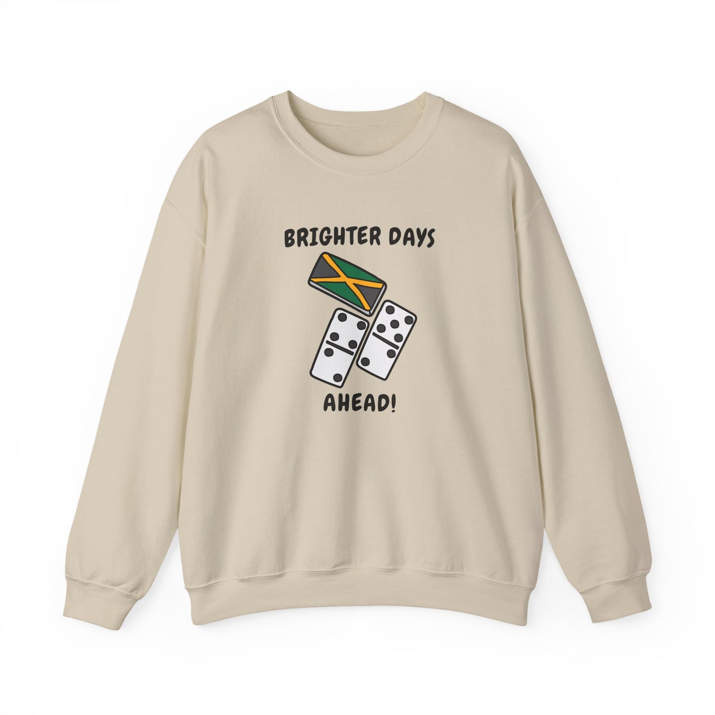 Jamaica Domino Nostalgia Crewneck Sweatshirt Brighter Days Ahead