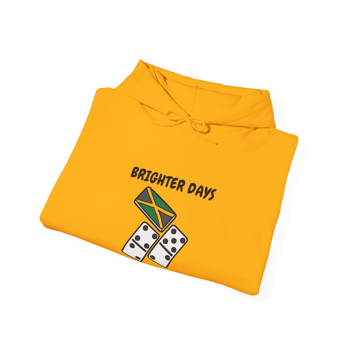 Brighter Days Ahead Hoodie Jamaican Flag Dominoes Graphic