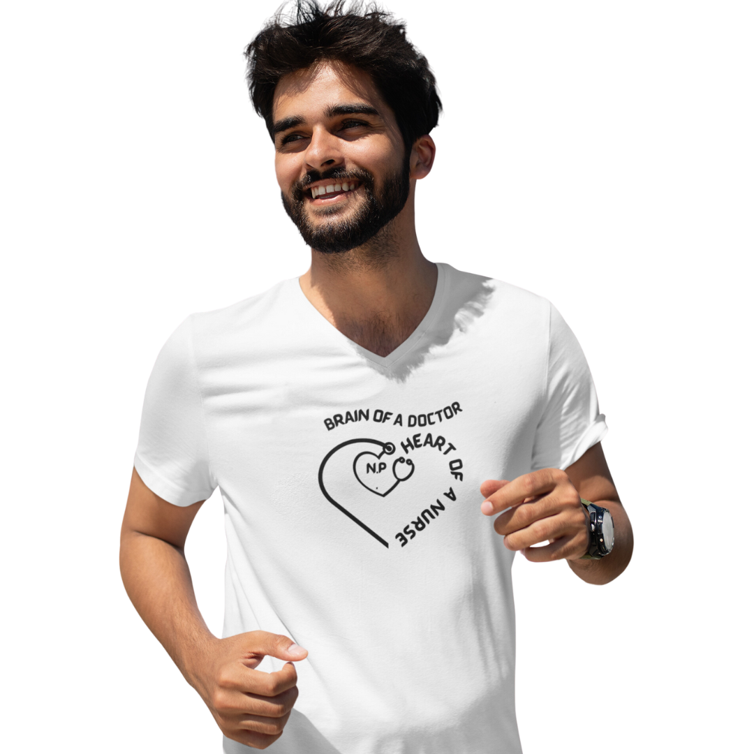 CUTE V NECK UNISEX TSHIRT FOR NURSE PRACTITIONER