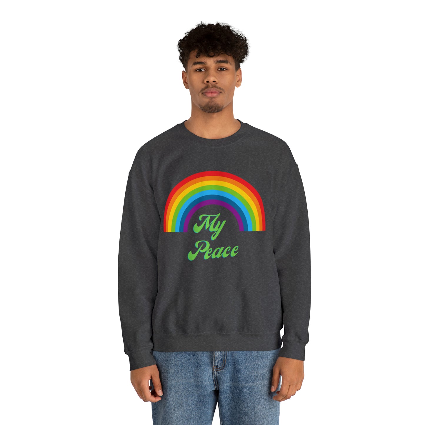 Rainbow Design Statement Crewneck Sweatshirt Gift