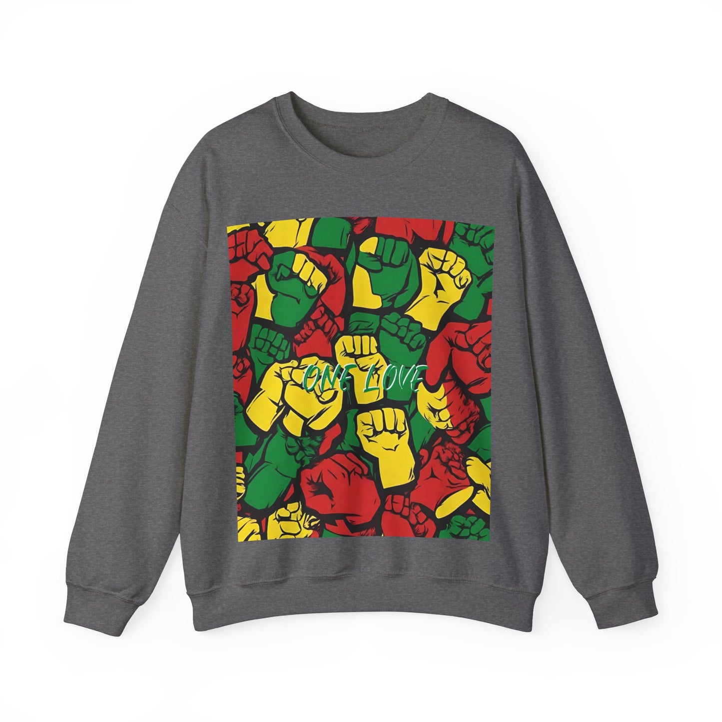 ONE LOVE CLENCHED FIST DESIGN SWEATSHIRT GIFT