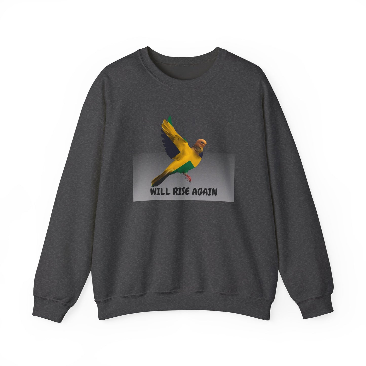 Will Rise Again Sweatshirt  Rising Bird Graphic Crewneck (E G)