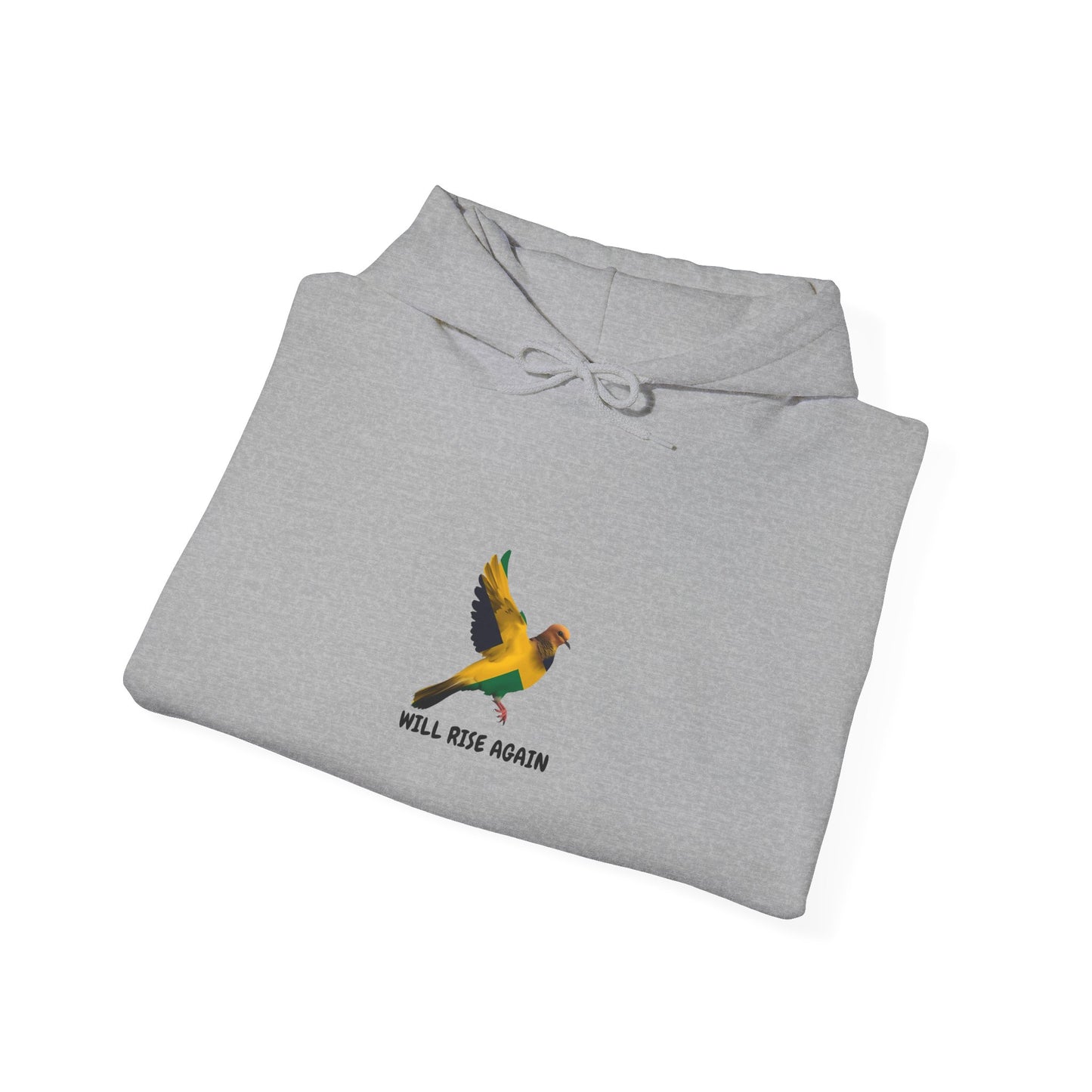 Will Rise Again' Flying Bird Jamaica Tribute  Comfort Hoodie