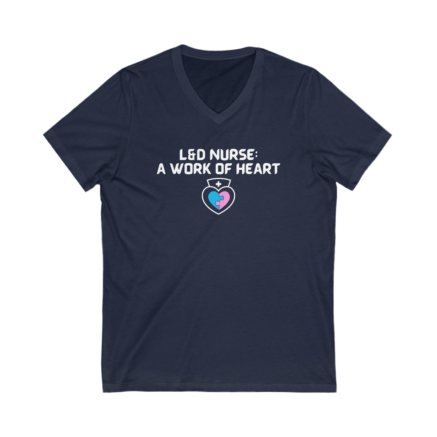 V NECK T SHIRT GIFT FOR LABOR AND DELIVERY NURSE