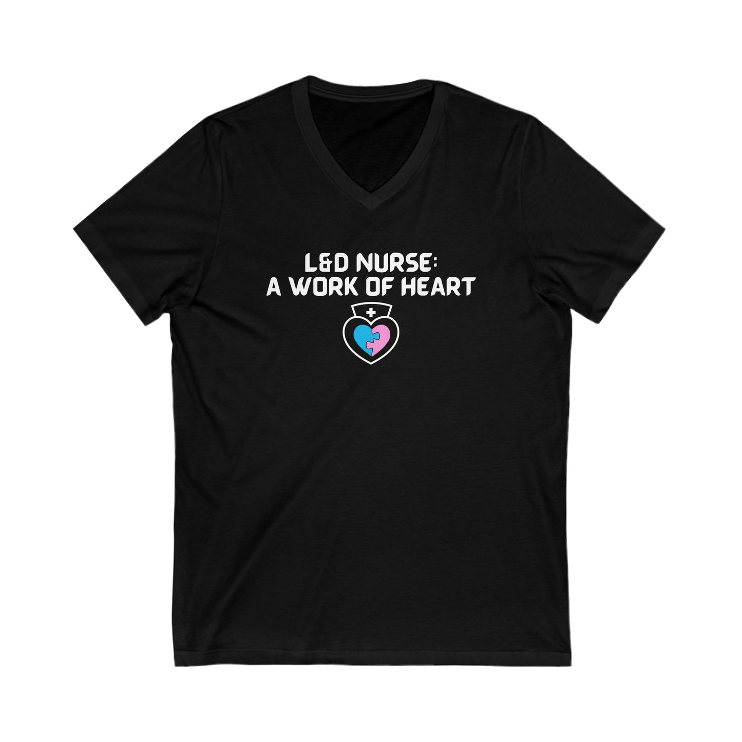 V NECK T SHIRT GIFT FOR LABOR AND DELIVERY NURSE