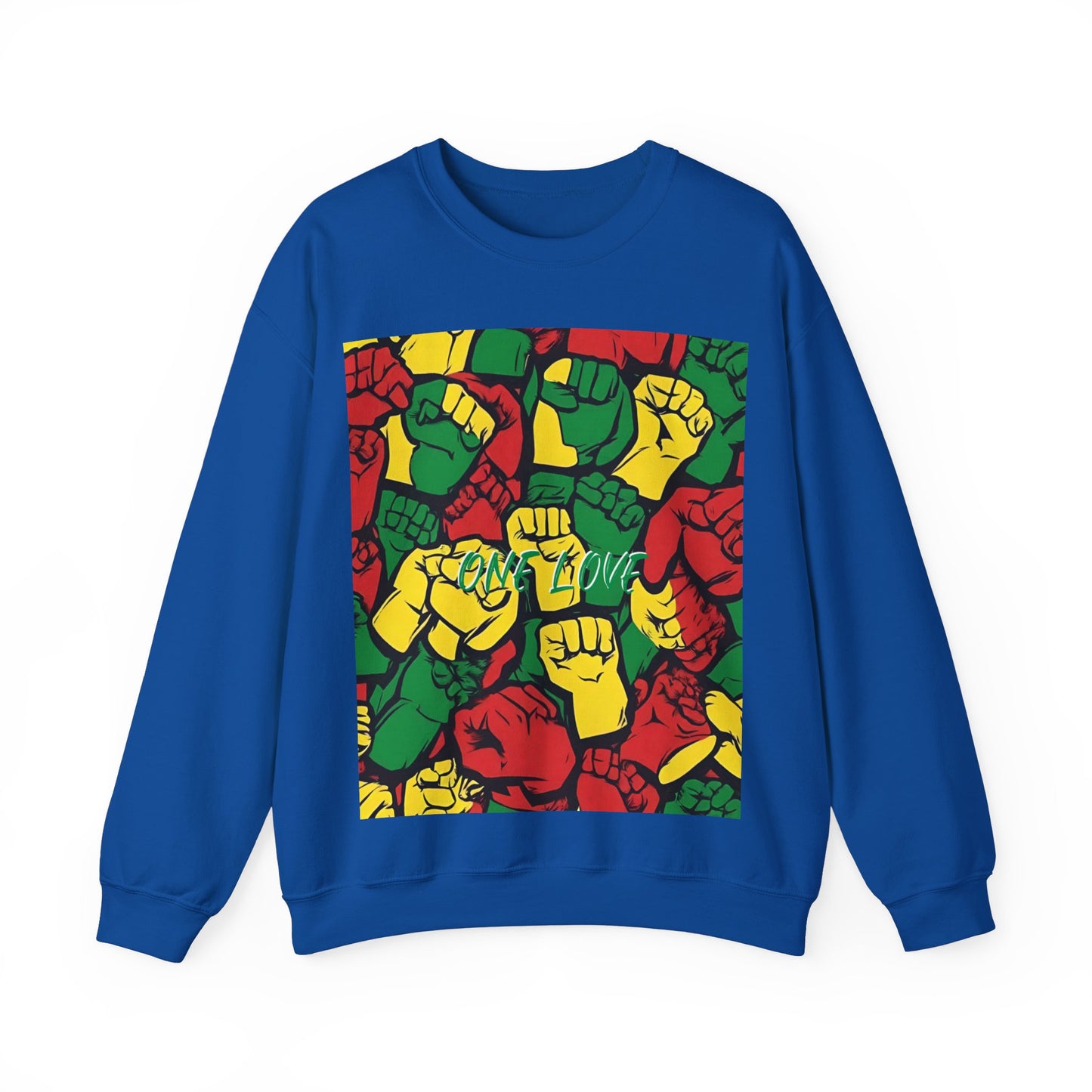 ONE LOVE CLENCHED FIST DESIGN SWEATSHIRT GIFT