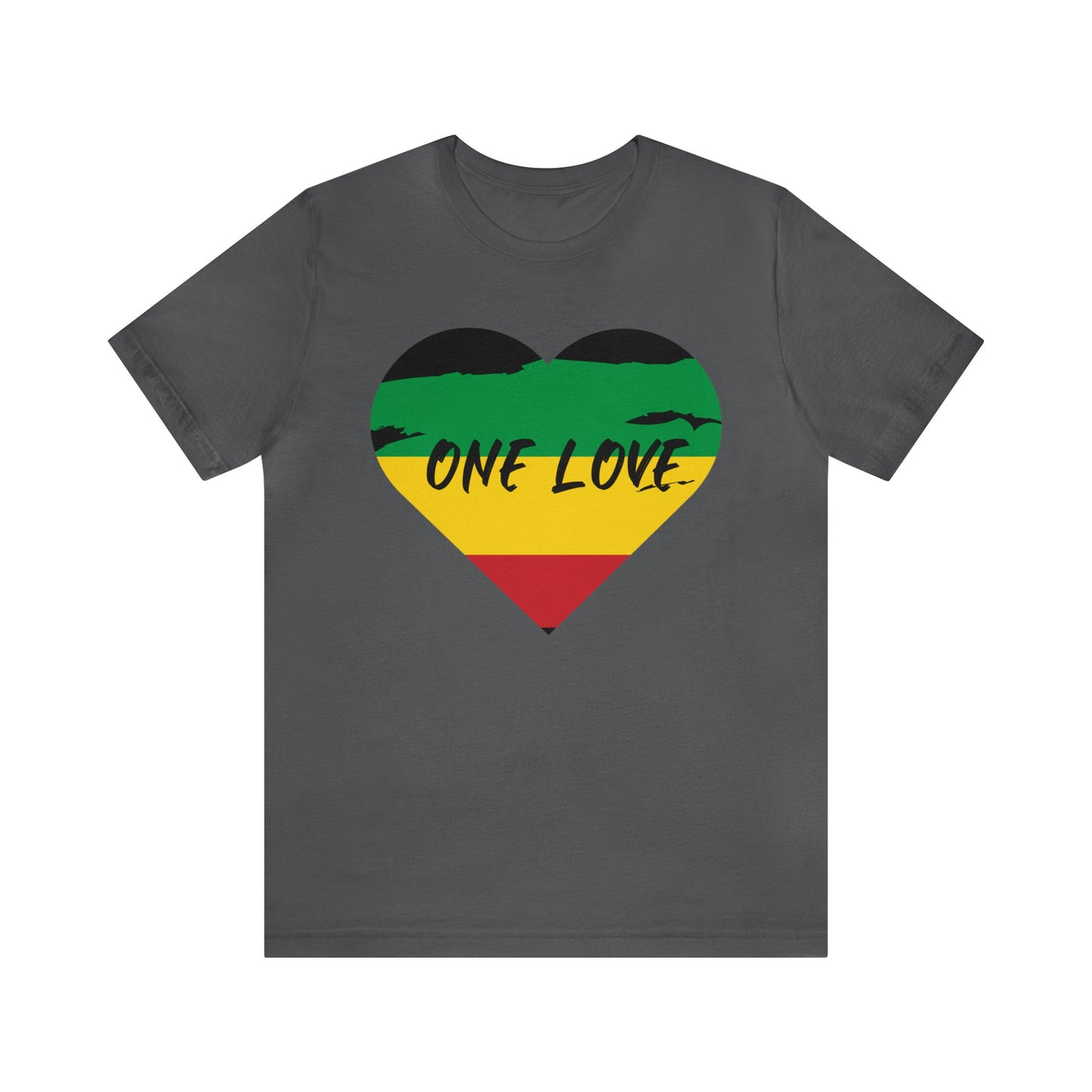 ONE LOVE RASTAH DESIGN UNISEX TEE SHIRT