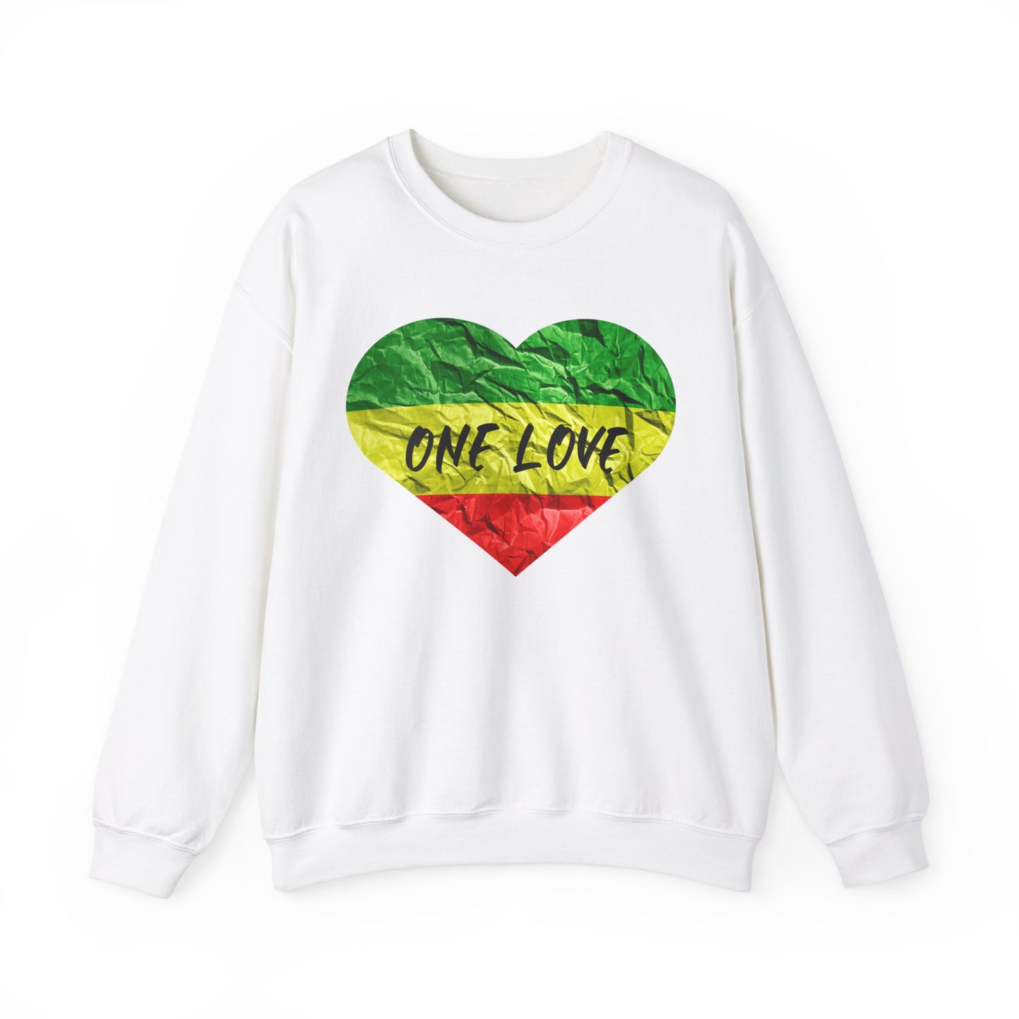 ONE LOVE ROOTS HEART  DESIGN SWEATSHIRT