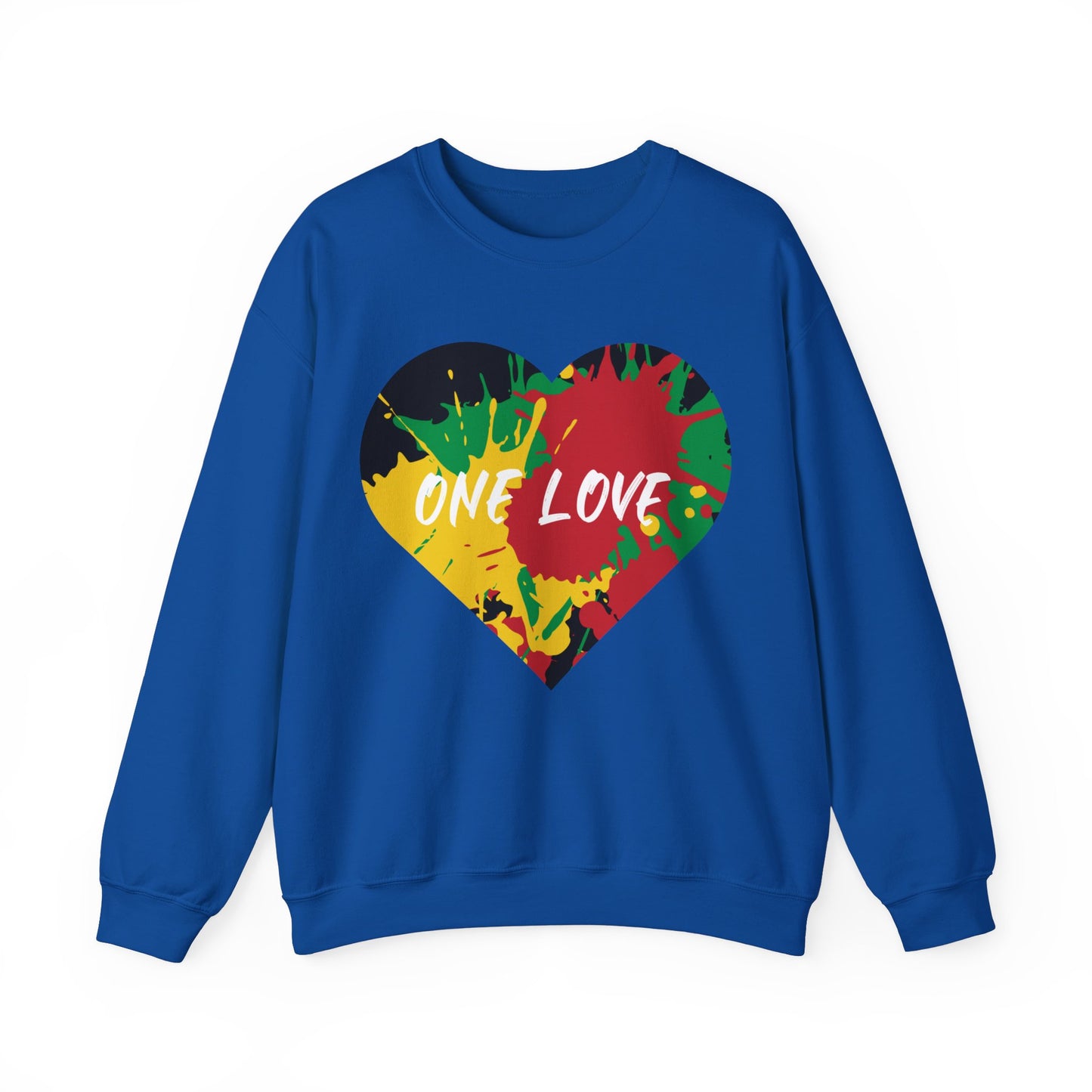 ONE LOVE ROOTS COLOR SPLASH ART SWEATSHIRT