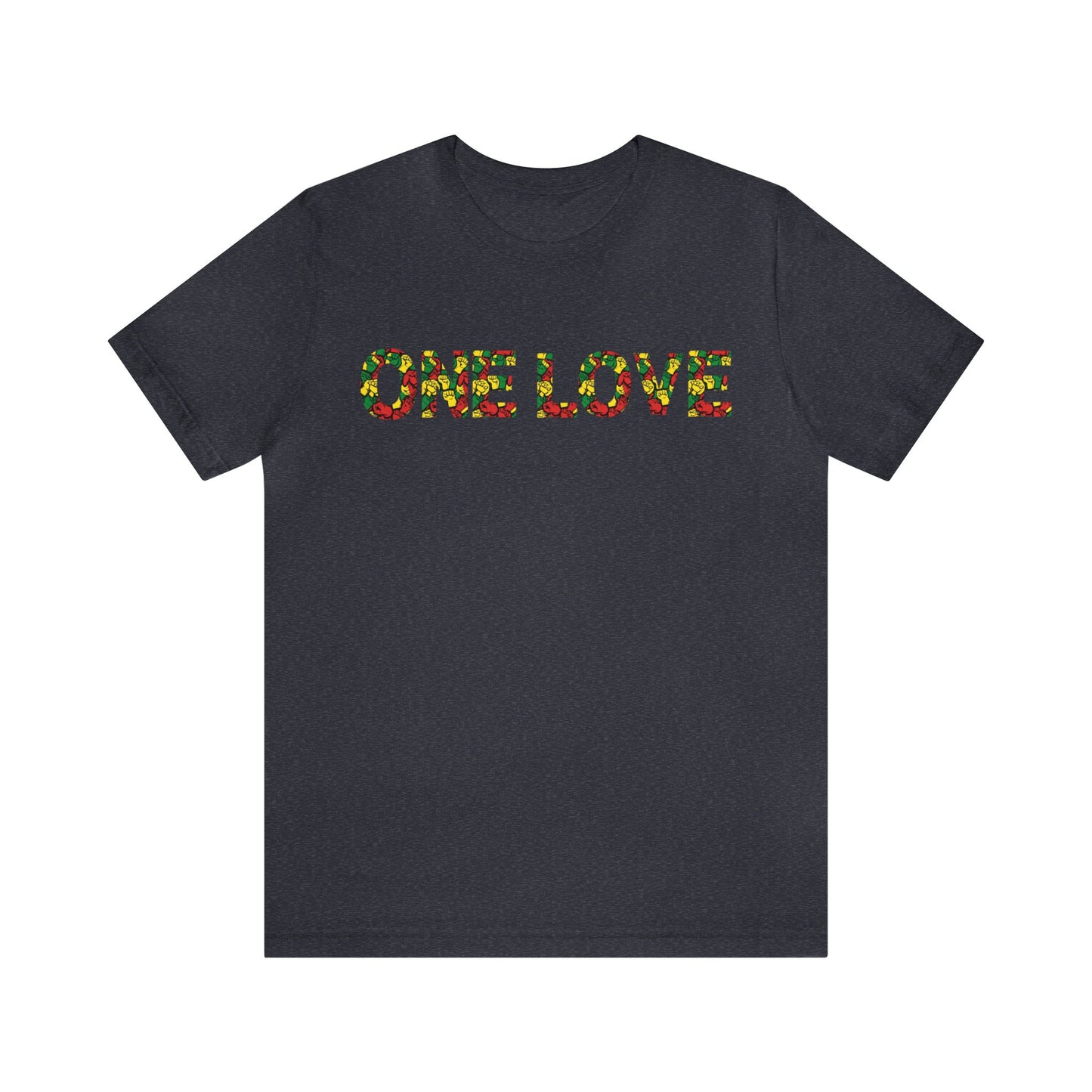 ONE LOVE POWER DESIGN GRAPHIC CREWNECK TSHIRT