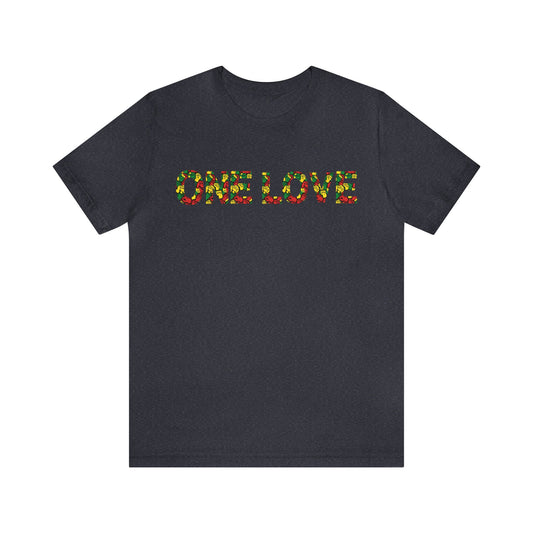 ONE LOVE POWER DESIGN GRAPHIC CREWNECK TSHIRT