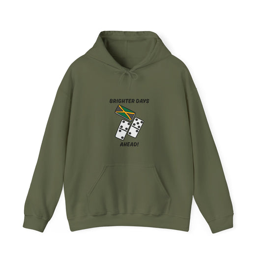 Brighter Days Ahead Hoodie Jamaican Flag Dominoes Graphic