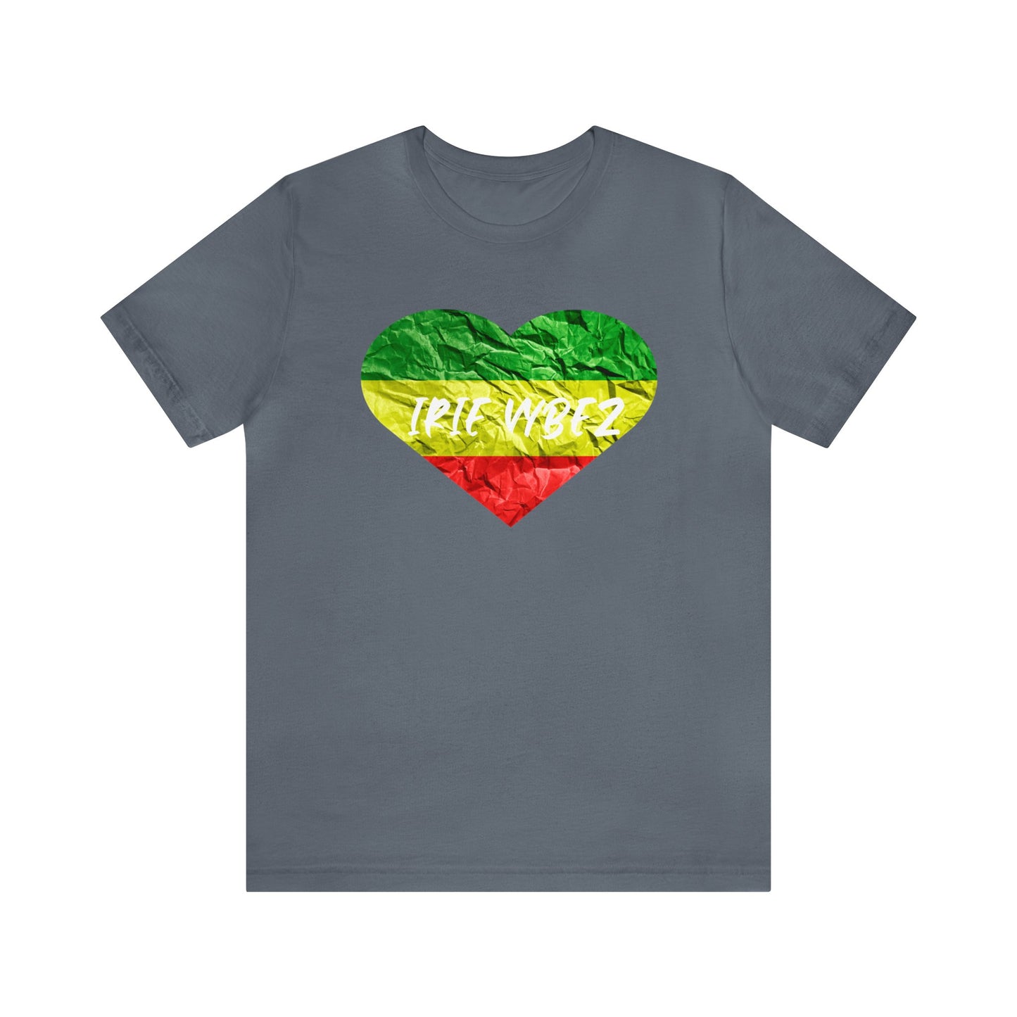 RED GREEN AND GOLD IRIE VYBE CREWNECK T SHIRT