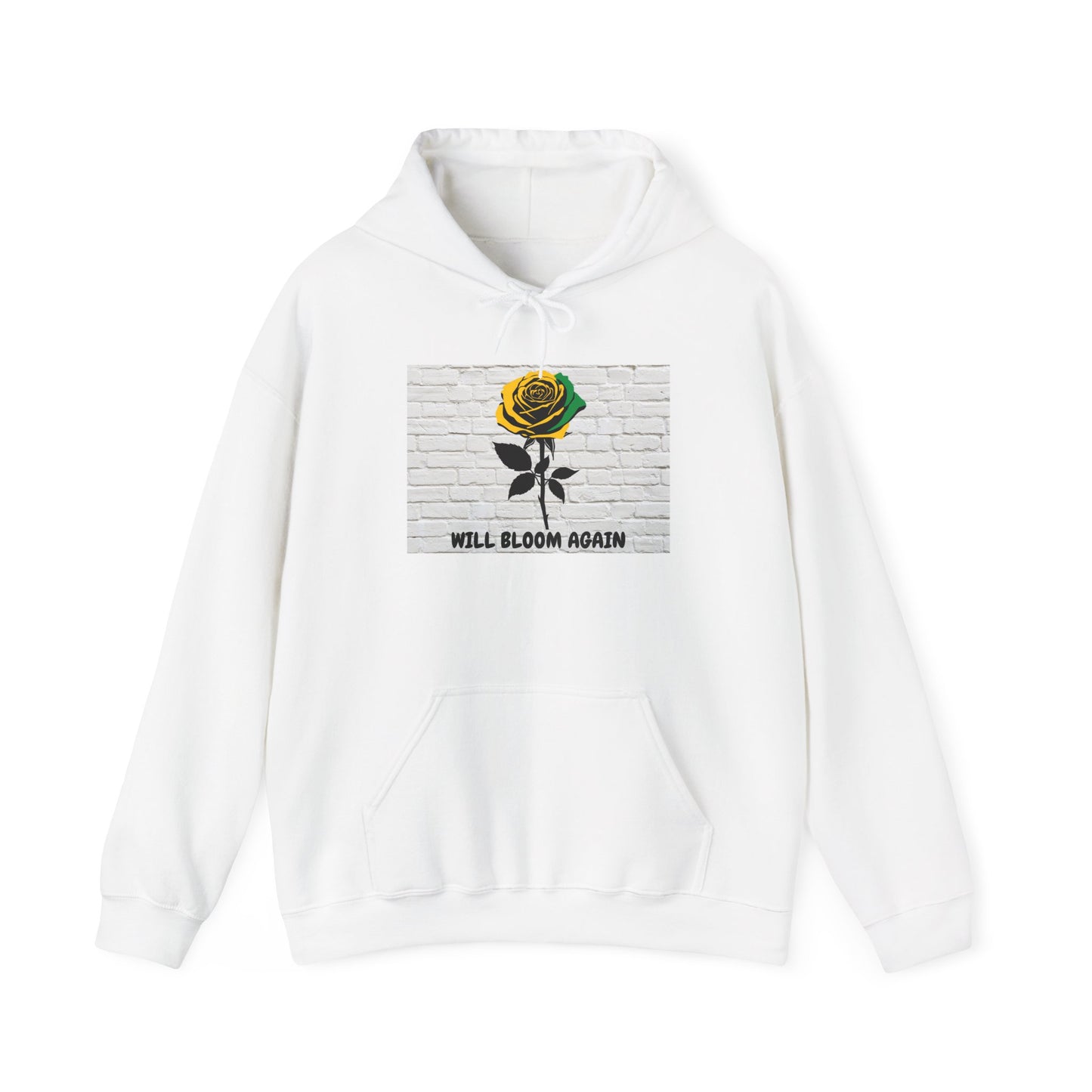 Will Bloom Again Inspirational Rose Flower Graphic Sweatshirt
