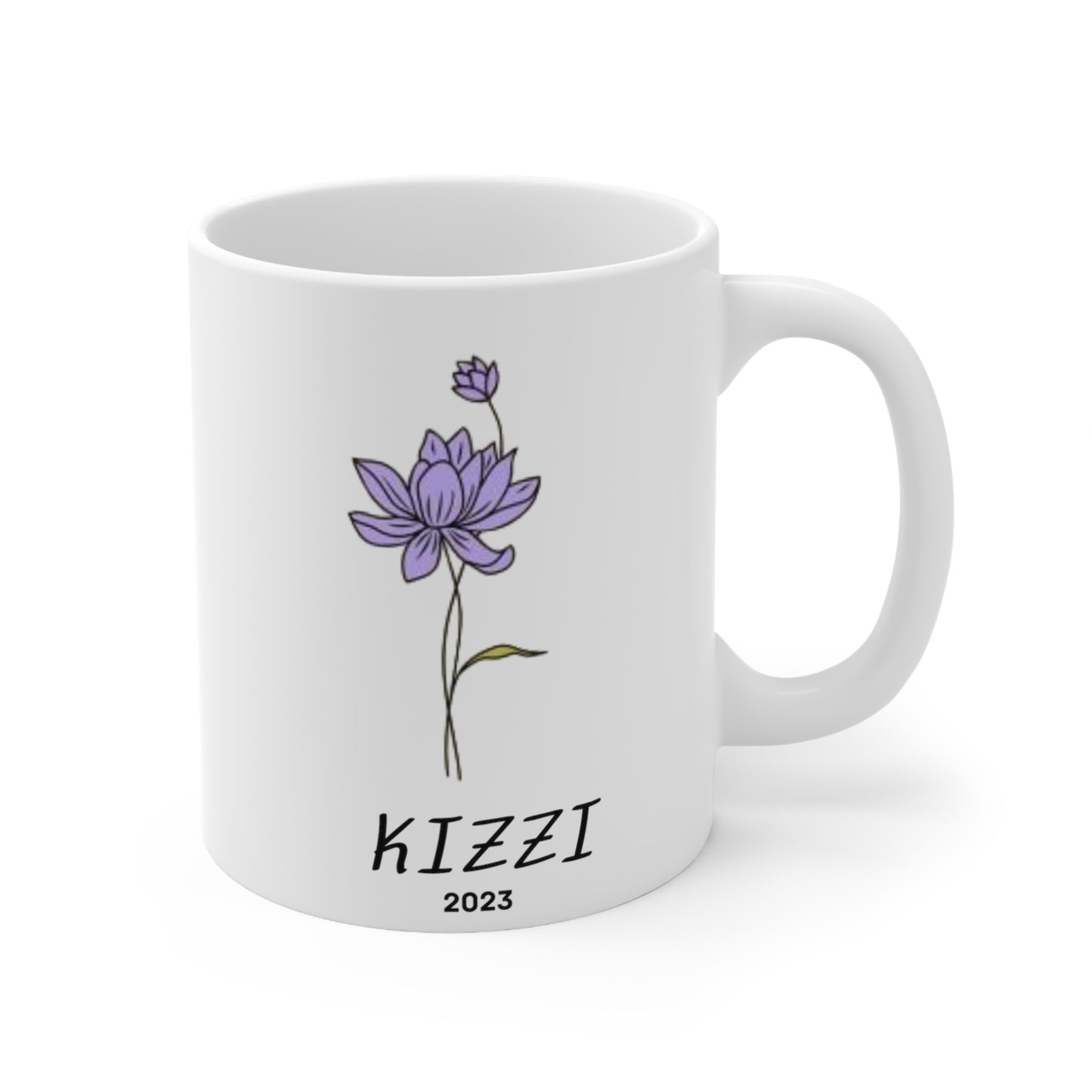 Birth Month flower mug (July)