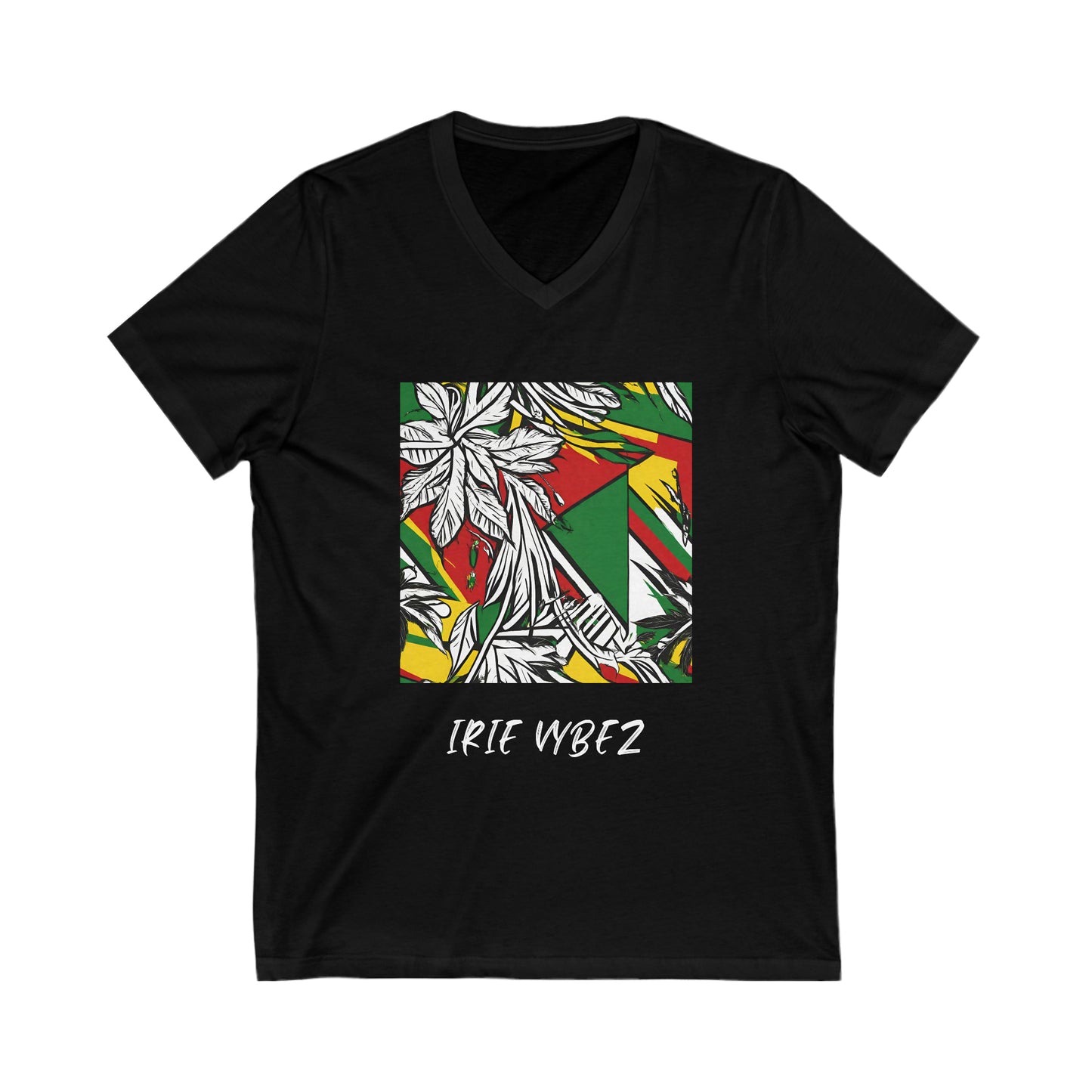 IRIE VYBEZ ROOTS DESIGN V NECK T SHIRT GIFT