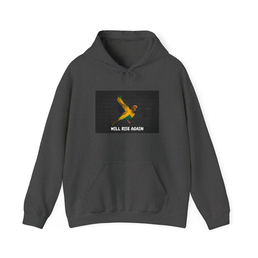 Bird Hoodie — 'Will Rise Again' Inspirational Graphic Sweatshirt
