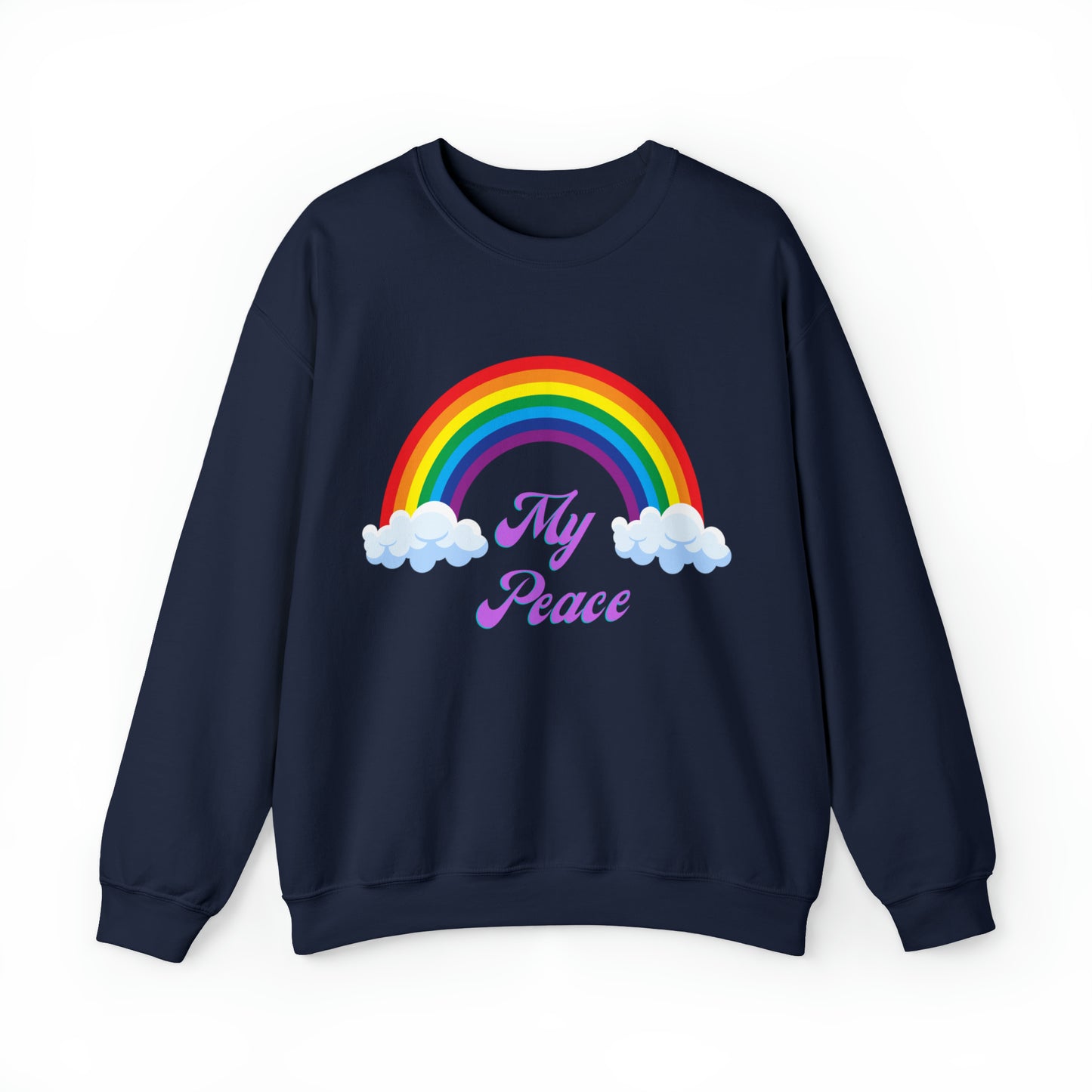 Rainbow design statement Crewneck sweatshirt gift