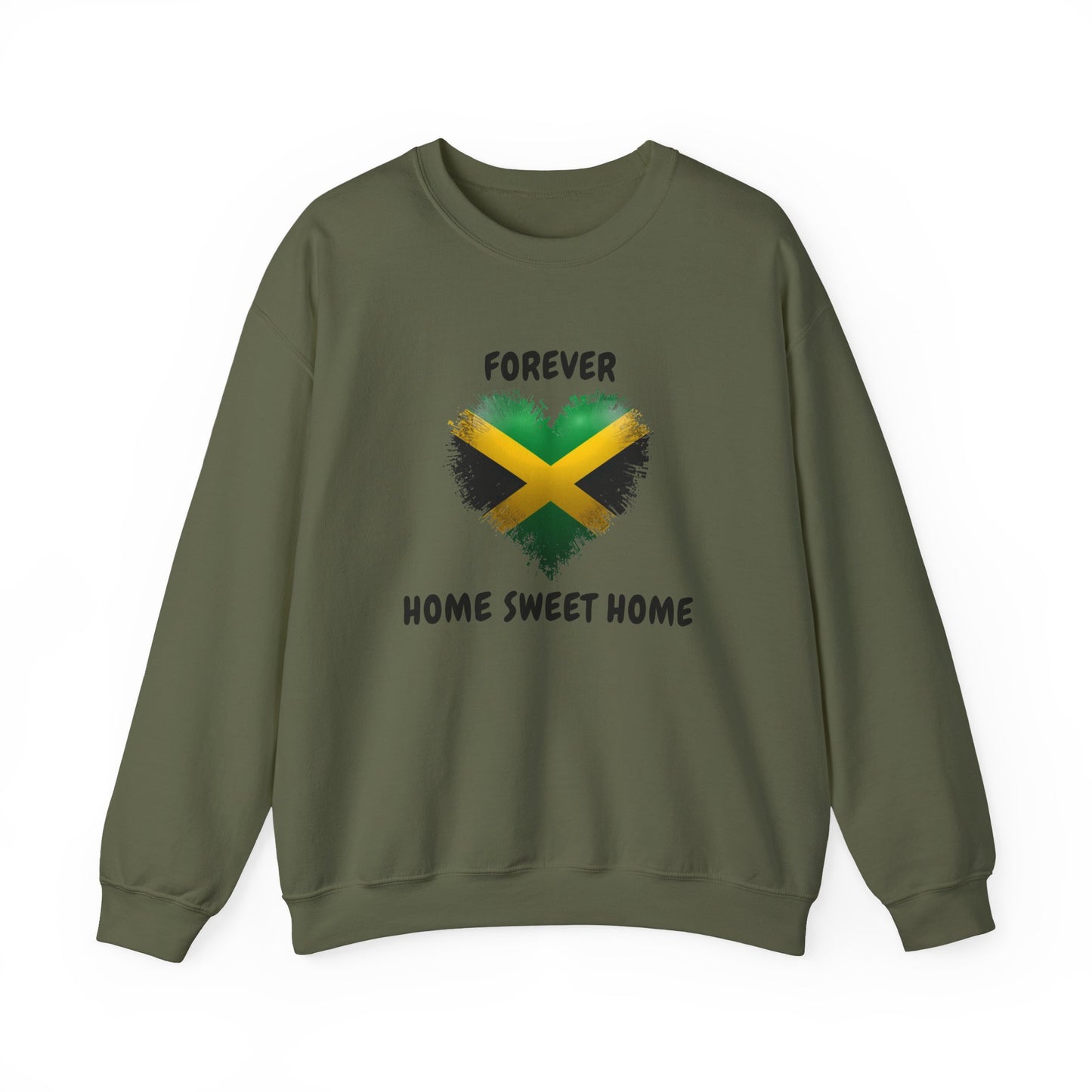 Jamaica Heart Sweatshirt – "Forever Home Sweet Home" Crewneck